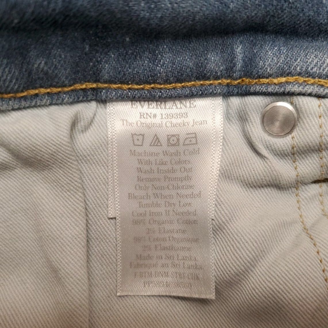 Everlane VINTAGE Everlane Jeans Womens 30 Reg Blue Denim Original Organic Cotton Cheeky Pants Jeans 30 Womens Blue Denim Modern 5-Pocket Womens Size 30" / US 8 / IT 44 - 5 Thumbnail