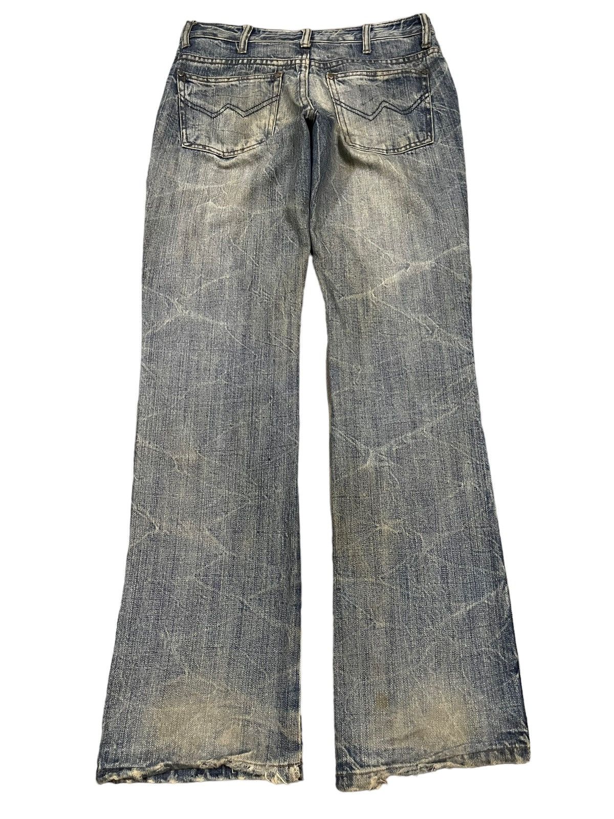 14th Addiction Vintage Japanese Brand Mud Wash Style Loose Jeans Size US 30 / EU 46 - 2 Thumbnail