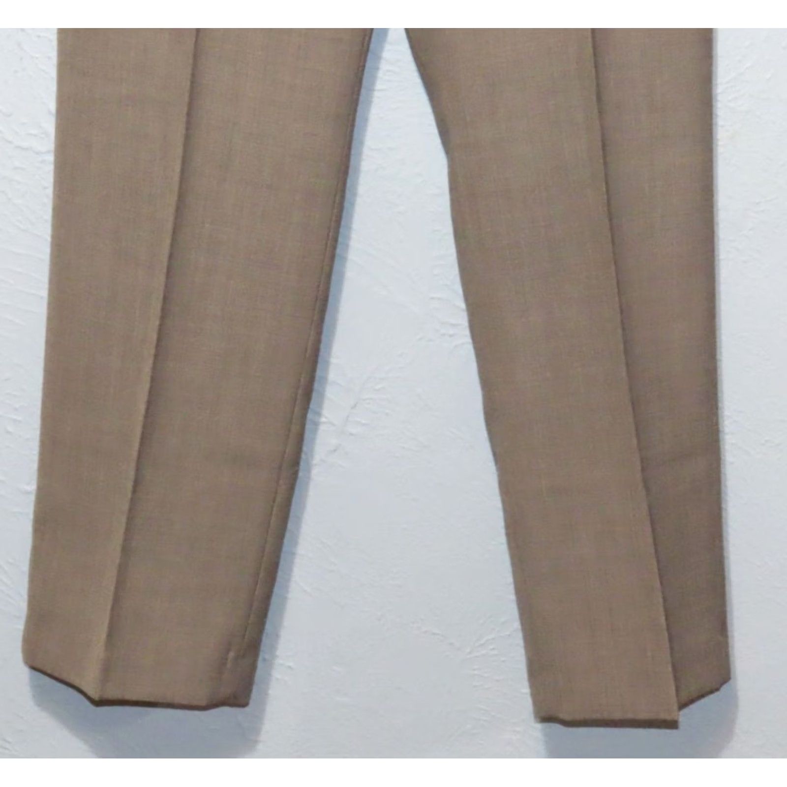 Vintage Towncraft Dress Pants Mens 36 X 31 Gray Flat Front Straight Leg Wool Blend Wet Weather New Wrinkle Free Dress Pants Regular Mens Size US 36 / EU 52 - 2 Thumbnail