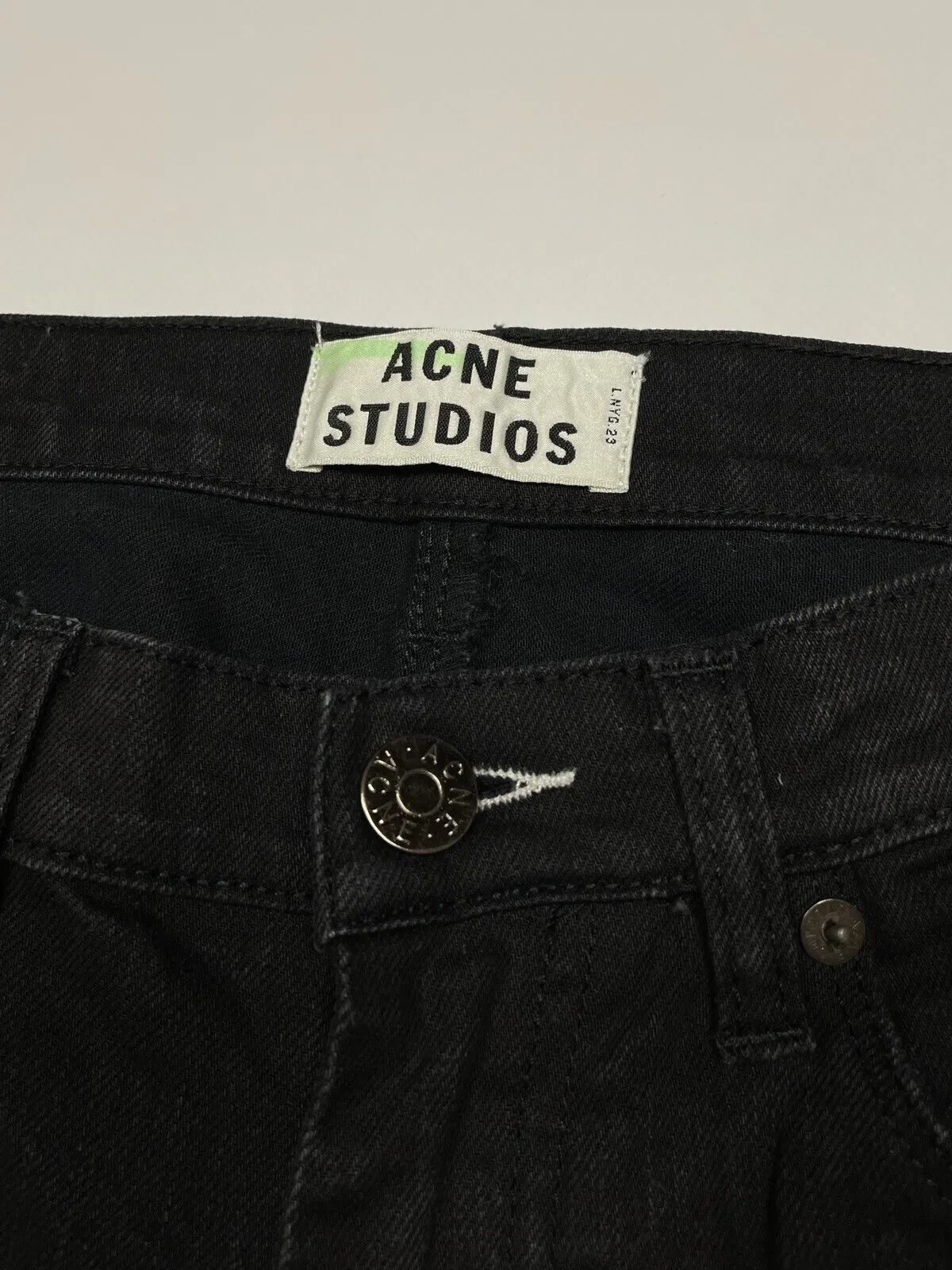 Acne Studios ACNE Studios Max Cash Men Slim Jeans Black SIZE 33/32 Size US 33 - 7 Thumbnail