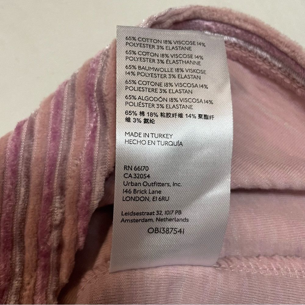 Free People New Free People Camden Velvet Ribbed Pink Mini Skirt Size M Size 30" / US 8 / IT 44 - 7 Thumbnail