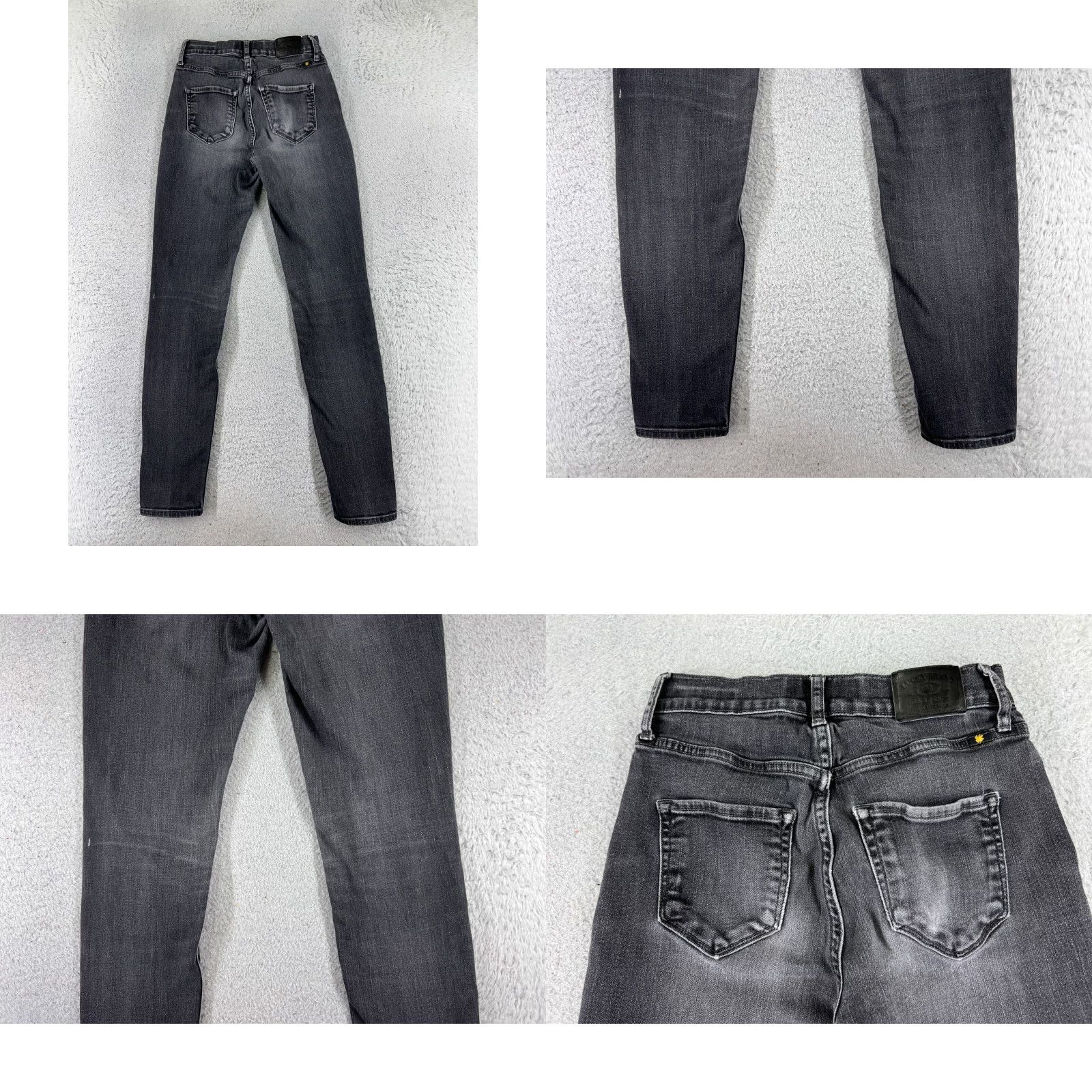Lucky Brand Lucky Brand Jeans Womens 0 Black Denim Skinny Mid Rise 21x29 Inseam 29 Comfort Stretch Size 25" / US 0 / IT 36 - 9 Thumbnail