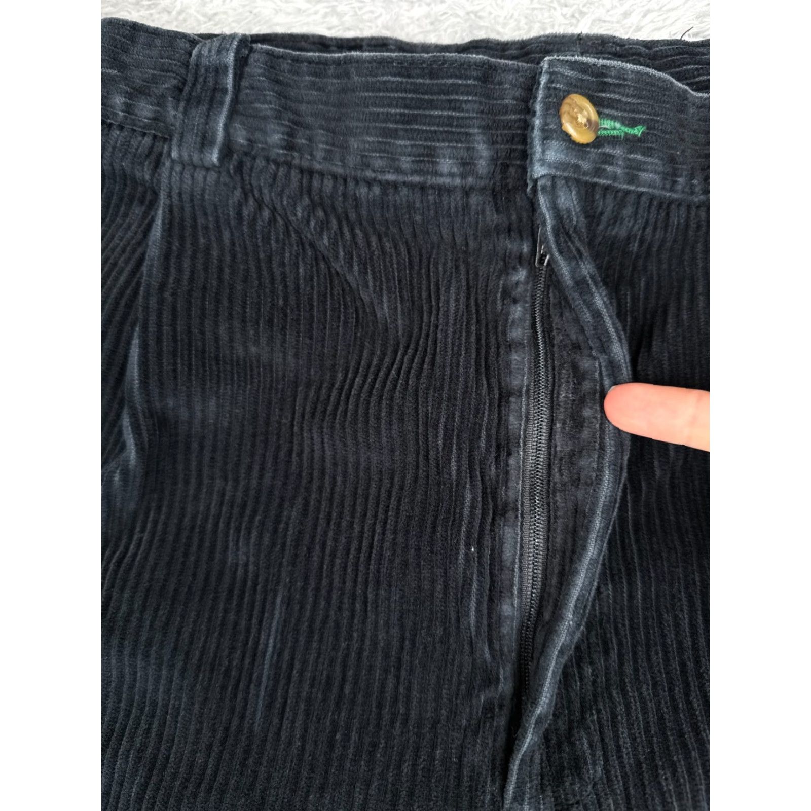 Tommy Hilfiger Tommy Hilfiger Pants Mens 38 Black Corduroy Cotton Straight Leg Zip Fly 38x30 Size US 38 / EU 54 - 5 Thumbnail