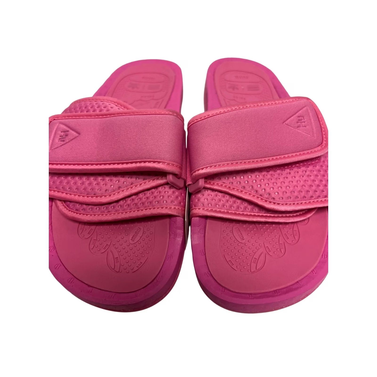 Adidas Pharrell Williams Chancletas HU Pink Sandals Shoe FV7289 Men’s Size 12 Pharrell Williams X Adidas adilette with the PW BOOST SLIDE  main image 3