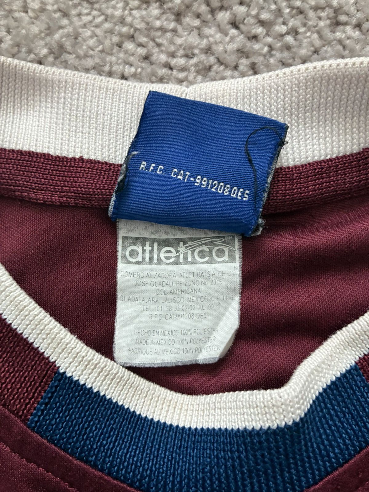 Atletica 2001 Mexico Away Jersey Size US L / EU 52-54 / 3 - 8 Thumbnail
