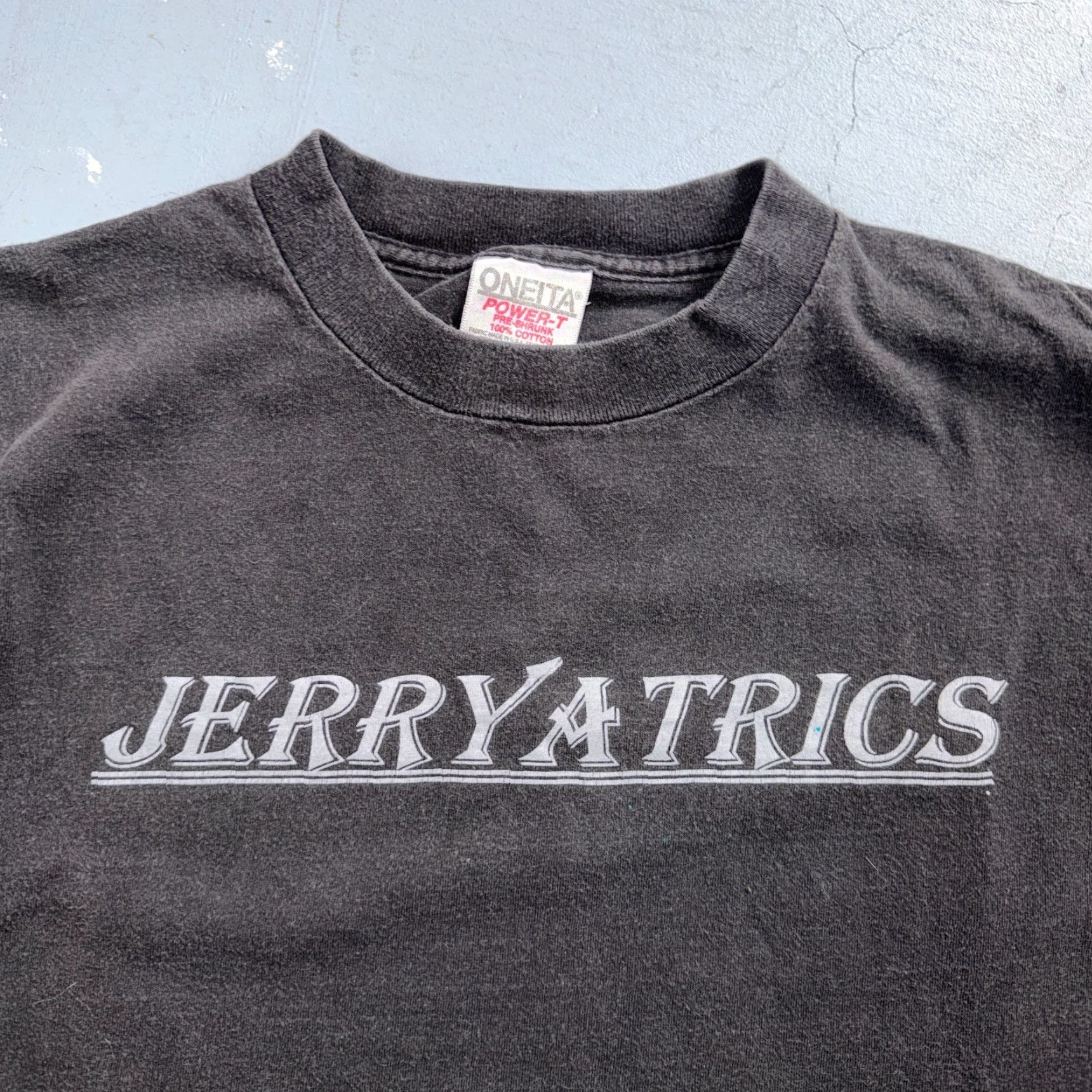 Vintage VINTAGE Oneita T Shirt Men L Black Crew Neck Short Sleeve Grateful Dead Jerry Oneita 90s Vintage Theme 70s 80s 90s Graphic Print Music Band Size US L / EU 52-54 / 3 - 2 Thumbnail
