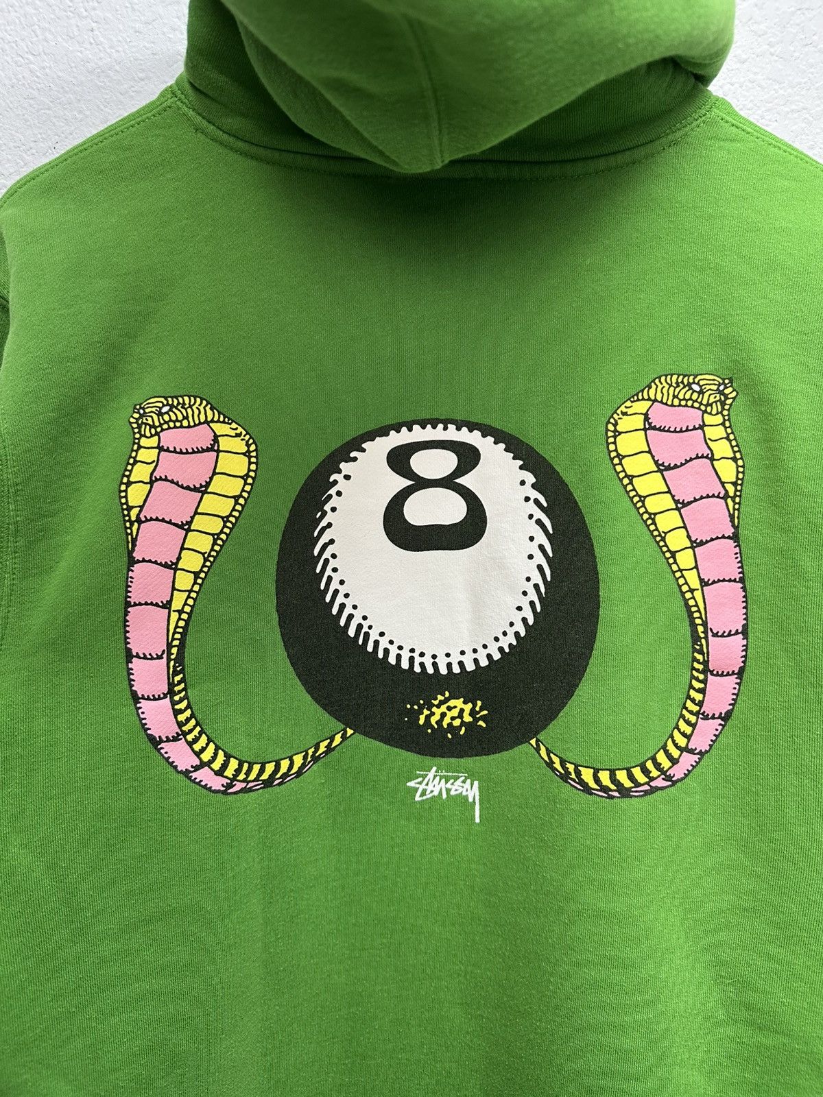 Stussy Vintage Stussy Big Logo Hoodie Boxy Green Y2K Size US M / EU 48-50 / 2 - 8 Thumbnail