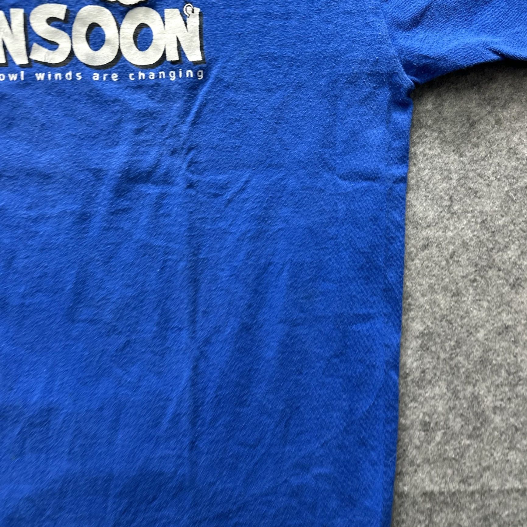 Fruit Of The Loom Fruit of the Loom Shirt Mens Medium Blue Football Graphic Tee Monsoon Blue Monsoon Football Owl Graphic Crew Neck Short Sleeve Heavyweight Cotton Size US M / EU 48-50 / 2 - 6 Thumbnail