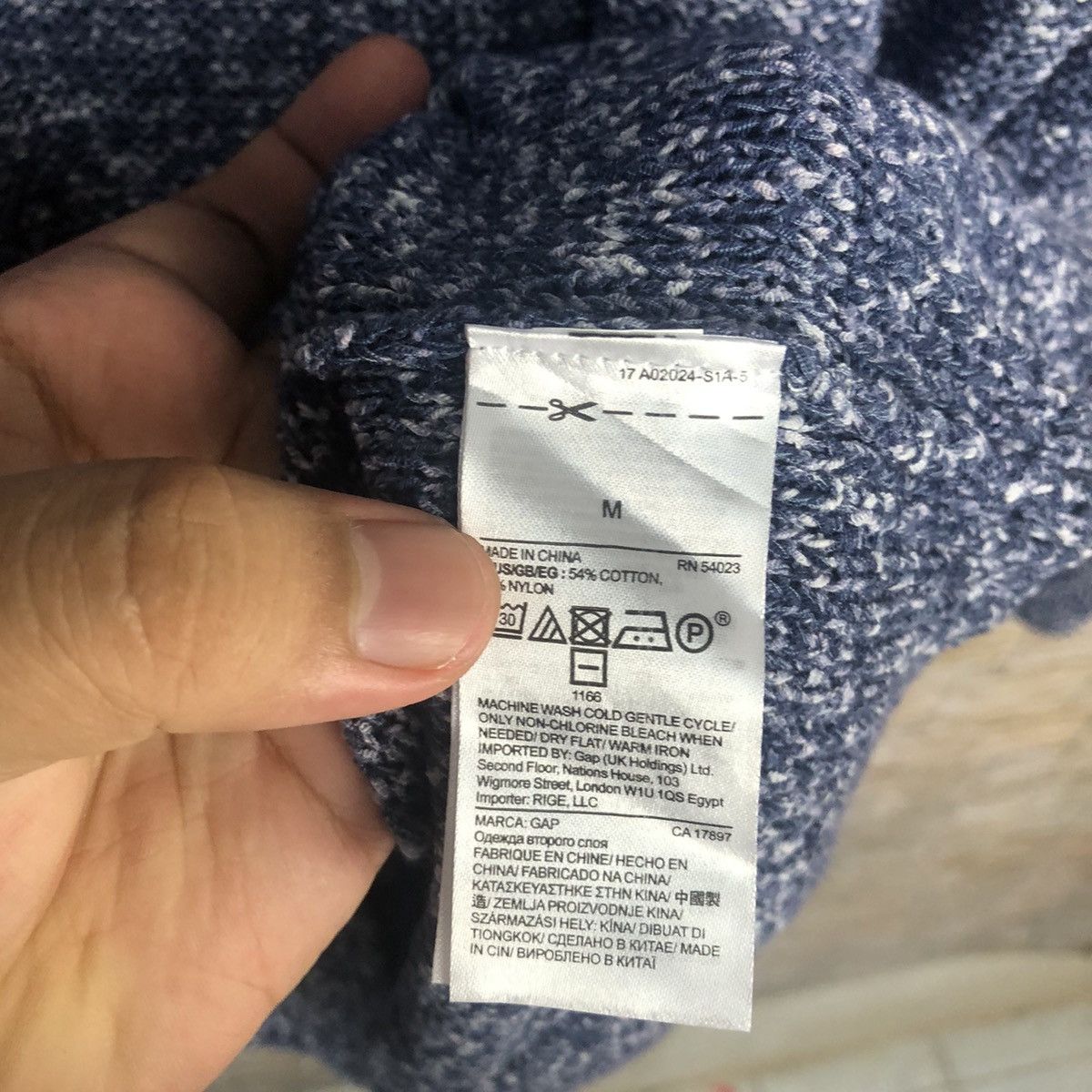 Gap × Homespun Knitwear Gap Blue Knitwear sweatshirt #A33 Size M / US 6-8 / IT 42-44 - 12 Thumbnail