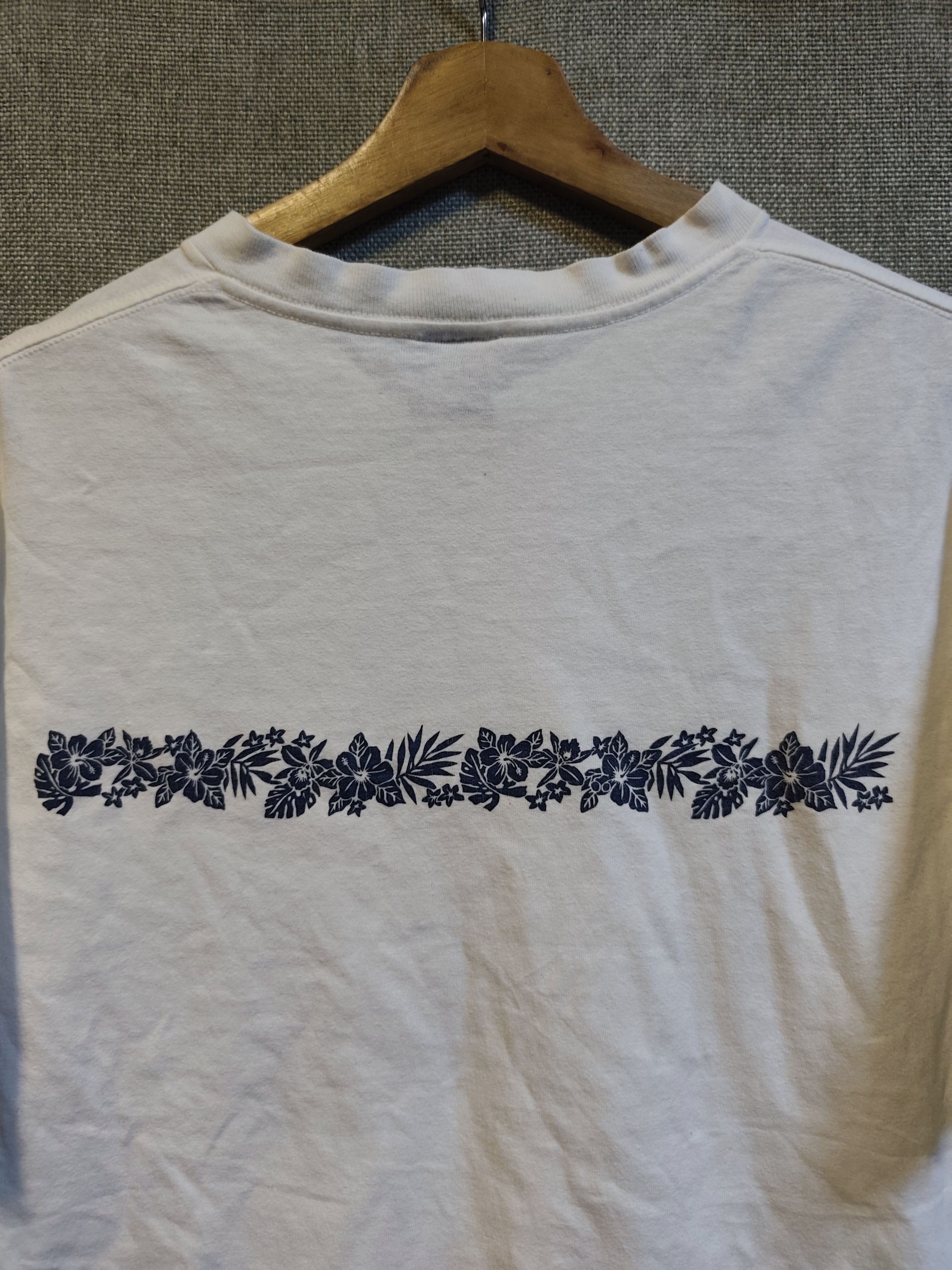 Stussy Vintage 90s Stussy Floral Logo T-Shirt Single Stitch Size US M / EU 48-50 / 2 - 5 Thumbnail