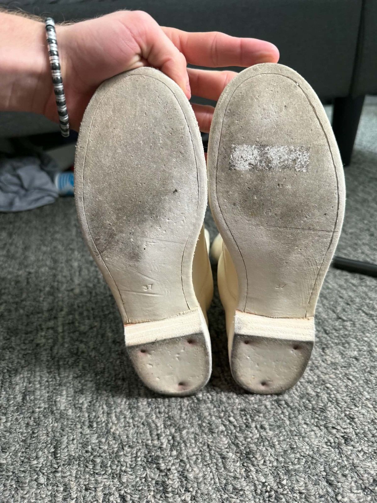 Guidi 210 Guidi — Cream Front zip Size US 5.5 / IT 35.5 - 3 Thumbnail
