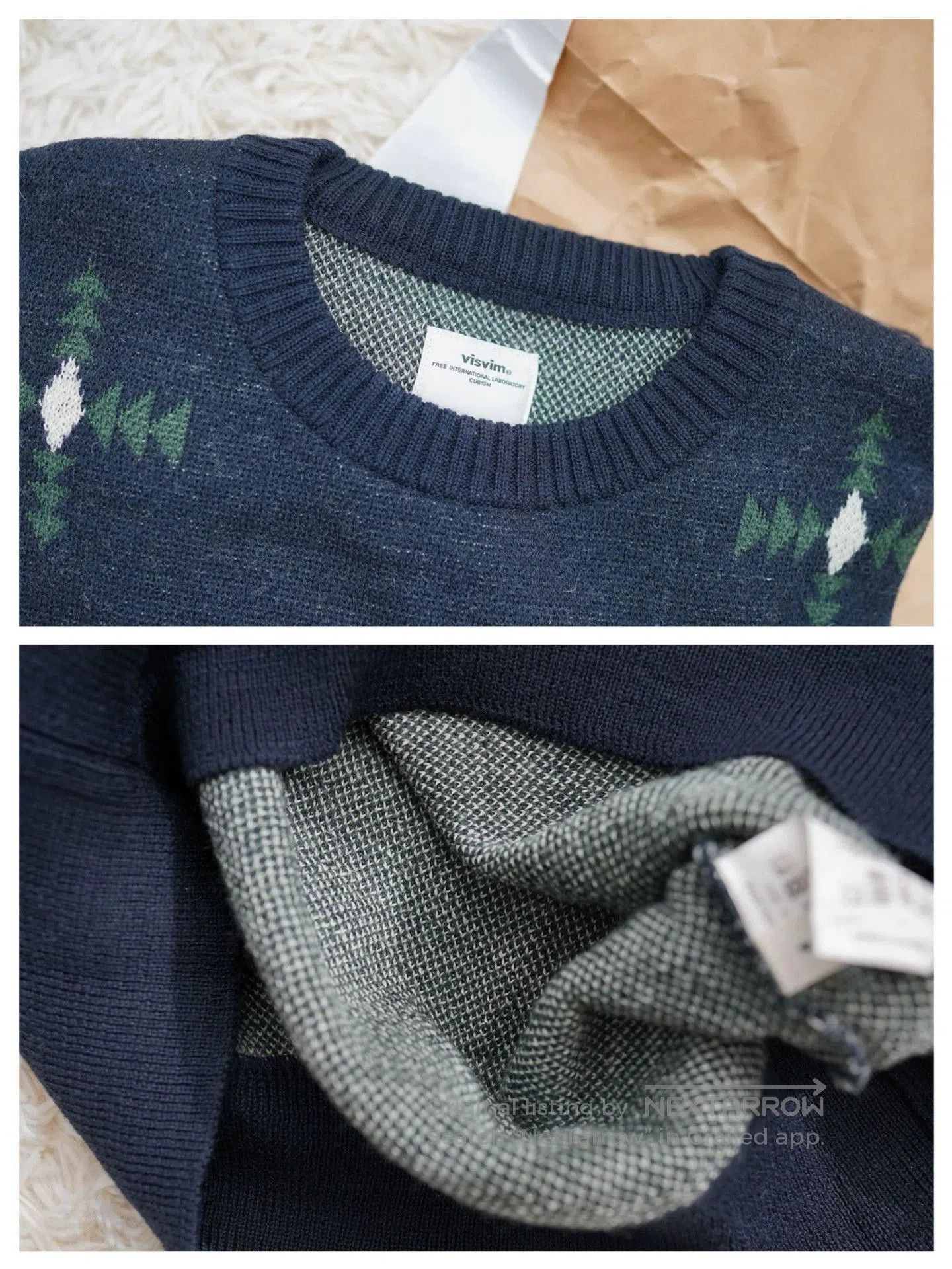 Visvim Multi Patterned Knit Sweater. Size US XL / EU 56 / 4 - 4 Thumbnail