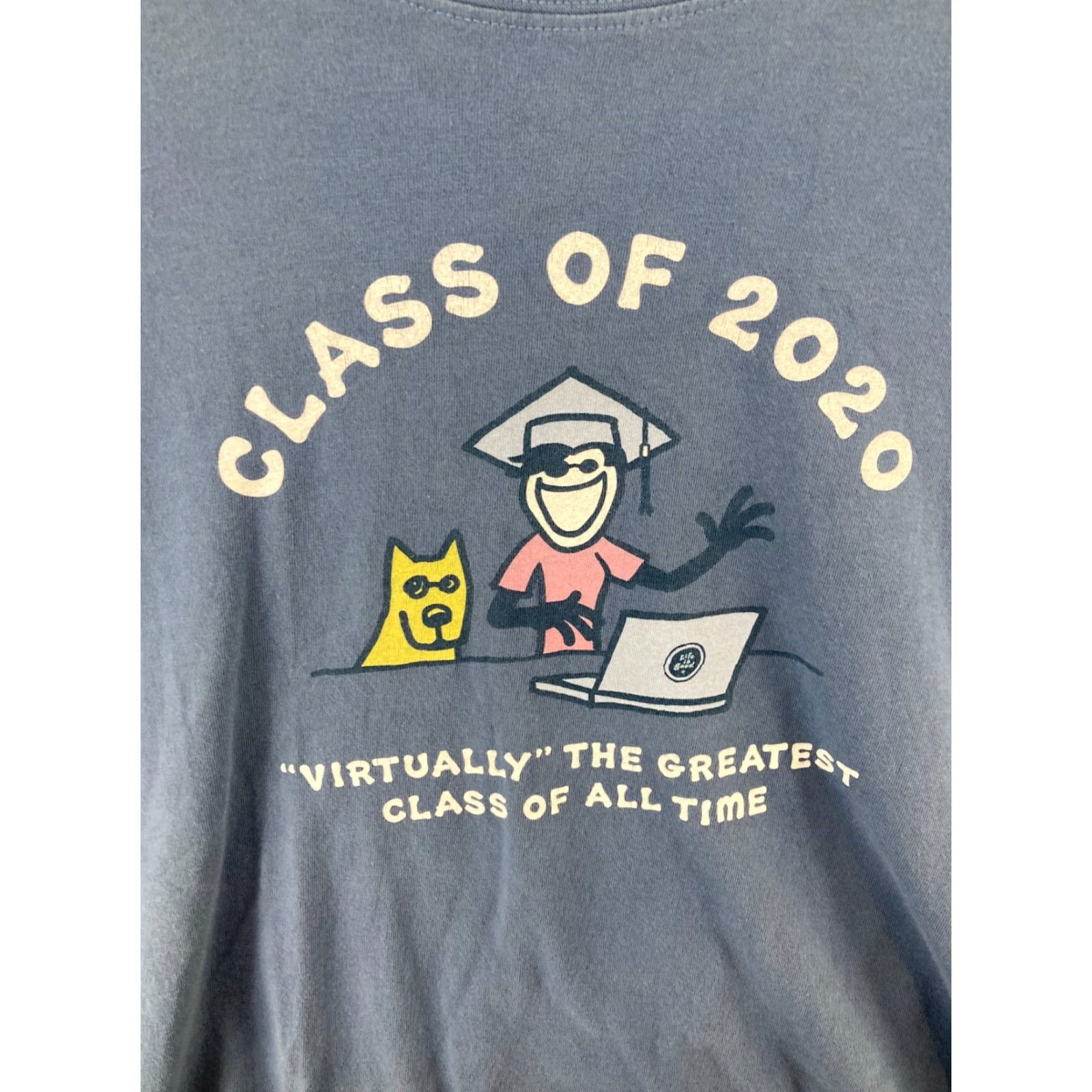 Life is Good Life Is Good Womens TShirt XL Blue Class Of 2020 Graphic Print Short Sleeve Jersey 100% Cotton Regular Size XL / US 12-14 / IT 48-50 - 4 Thumbnail