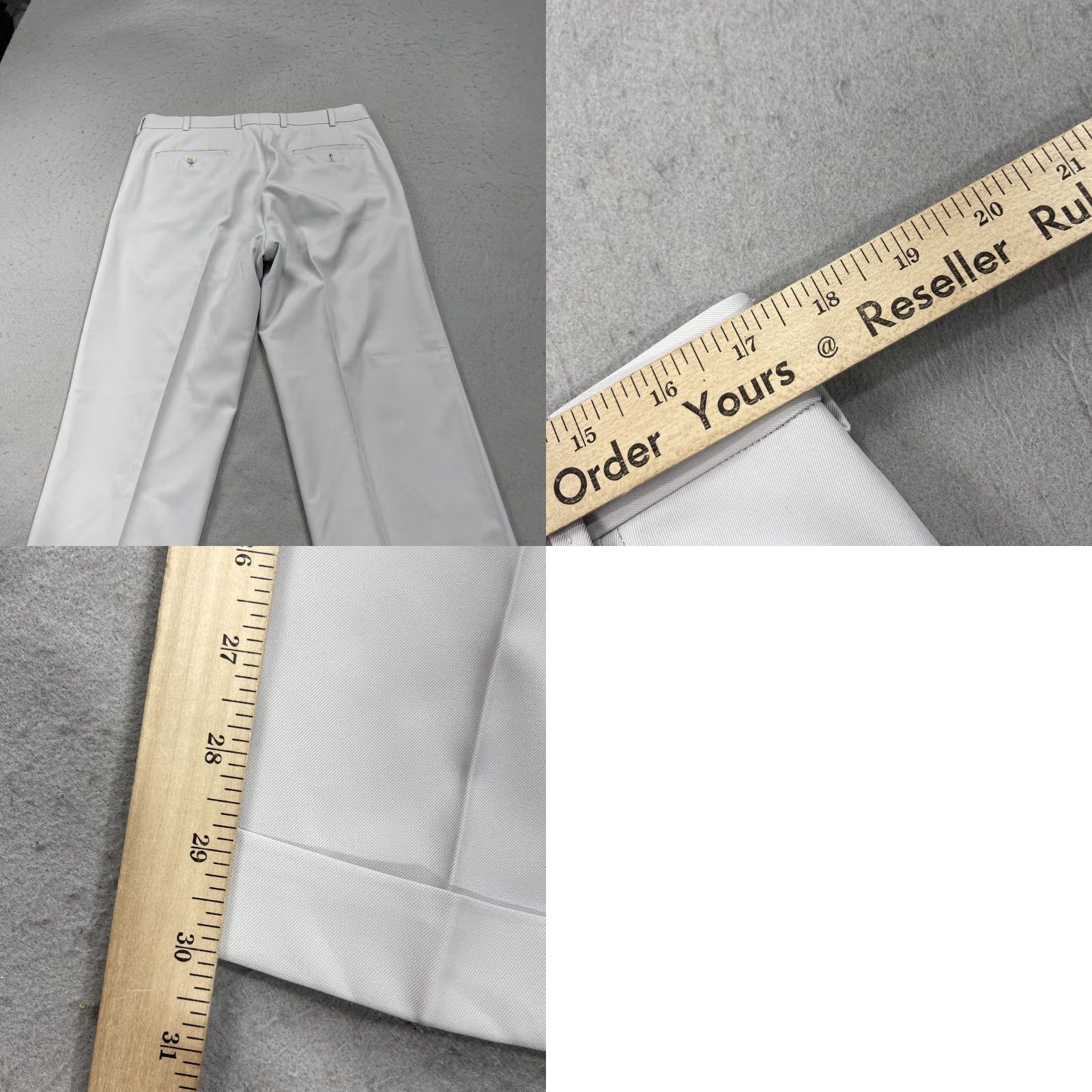 Peter Millar Peter Millar Pants Mens 34x30 Gray Durham Crown Sport Golf Chino High Drape Pants Mens 34x30 Gray Size US 34 / EU 50 - 8 Thumbnail