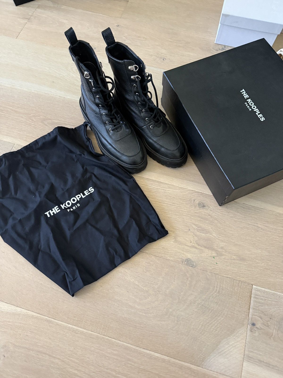 The Kooples The Kooples Leather Boots with Crante Size US 8 / IT 38 - 2 Thumbnail