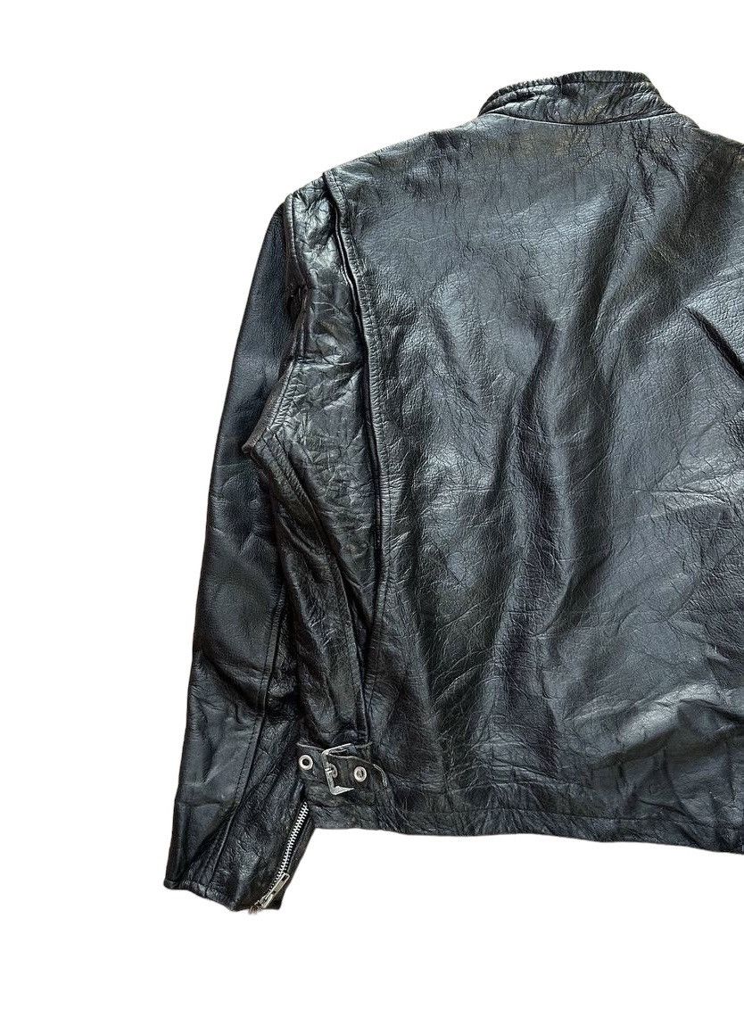 Genuine Leather Vtg EEZAN Genuine Leather Cafe Racer Jacket Size US S / EU 44-46 / 1 - 9 Thumbnail
