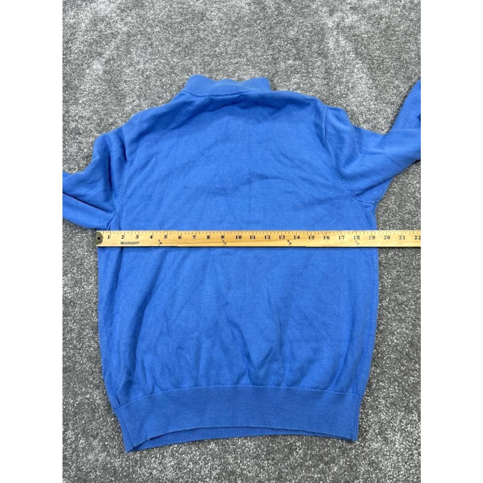 Vineyard Vines Vineyard Vines Sweater Mens Small Blue Cotton Golf Knit Quarter Zip Size US S / EU 44-46 / 1 - 6 Thumbnail