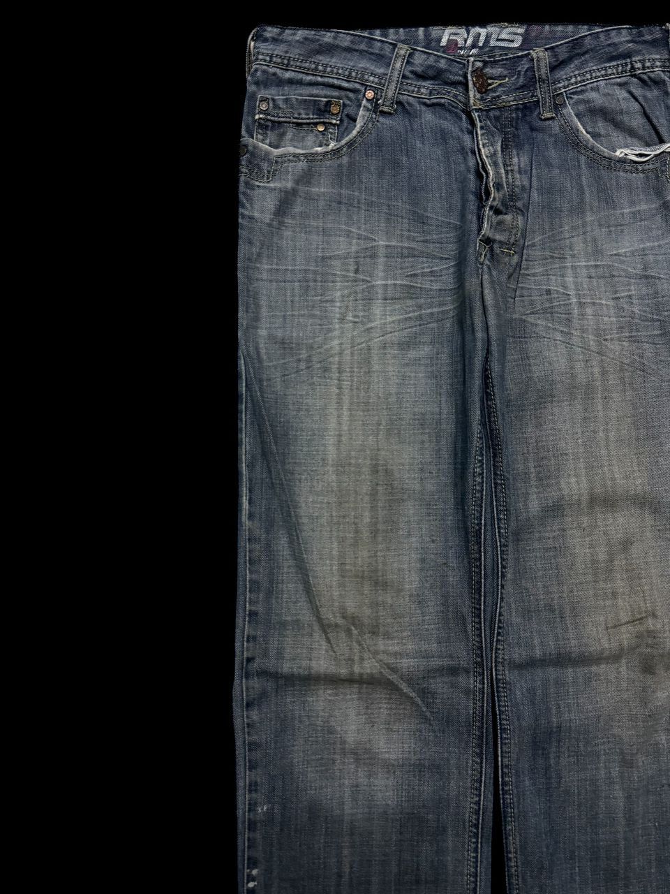 Japanese Brand SICK Japanese RMS Thrashed Faded Distressed Straight Jean Size US 31 - 4 Thumbnail