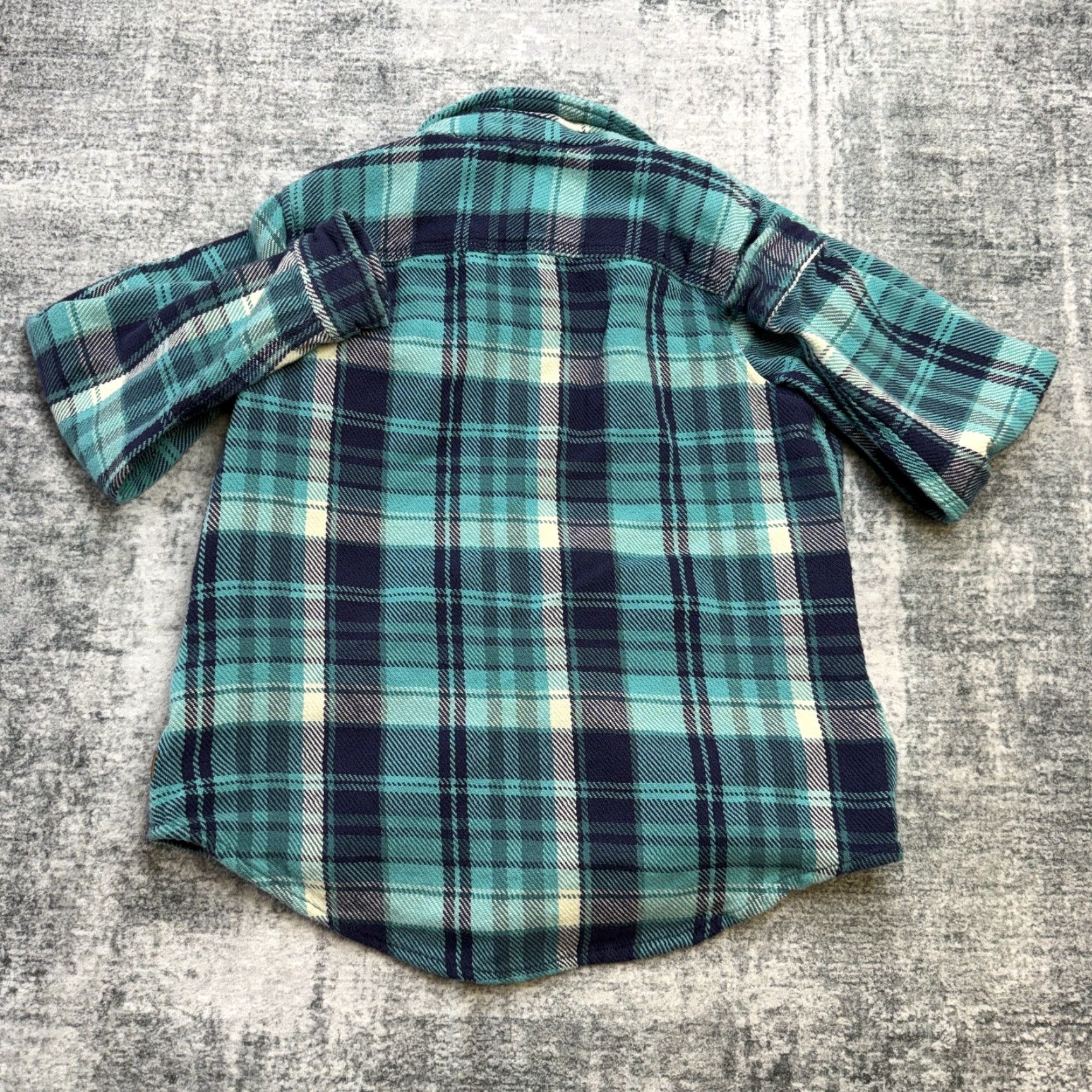 Vintage L.L. Bean Shirt Women Medium Plaid Overshirt Shacket Blue Teal 1912 Pocket Button-Up Casual Fall Winter Size M / US 6-8 / IT 42-44 - 7 Thumbnail