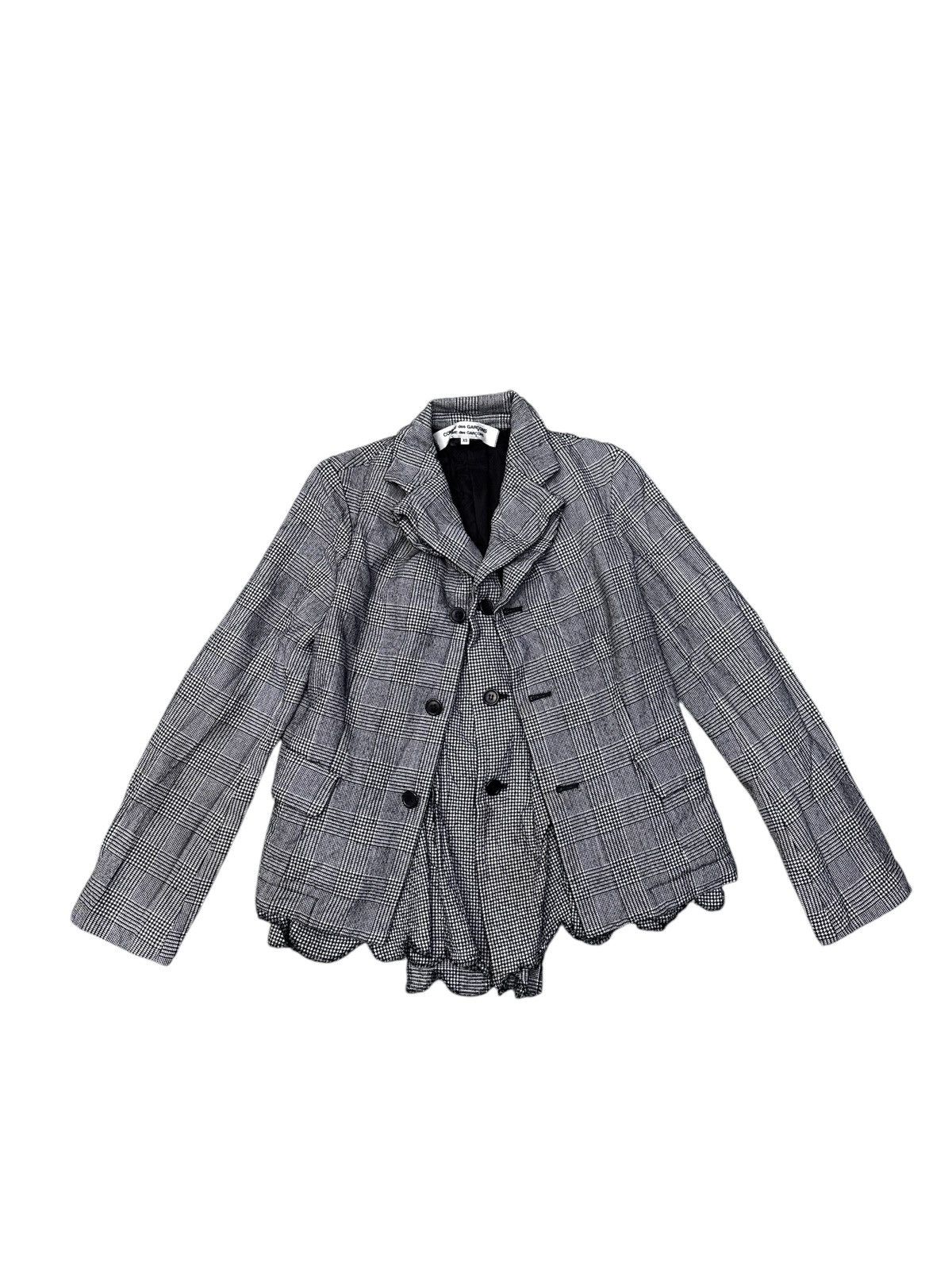 Comme des Garcons VINTAGE COMME DES GARCONS HOUNDSTOOTH COAT JACKET Size US XS / EU 42 / 0 - 1 Thumbnail