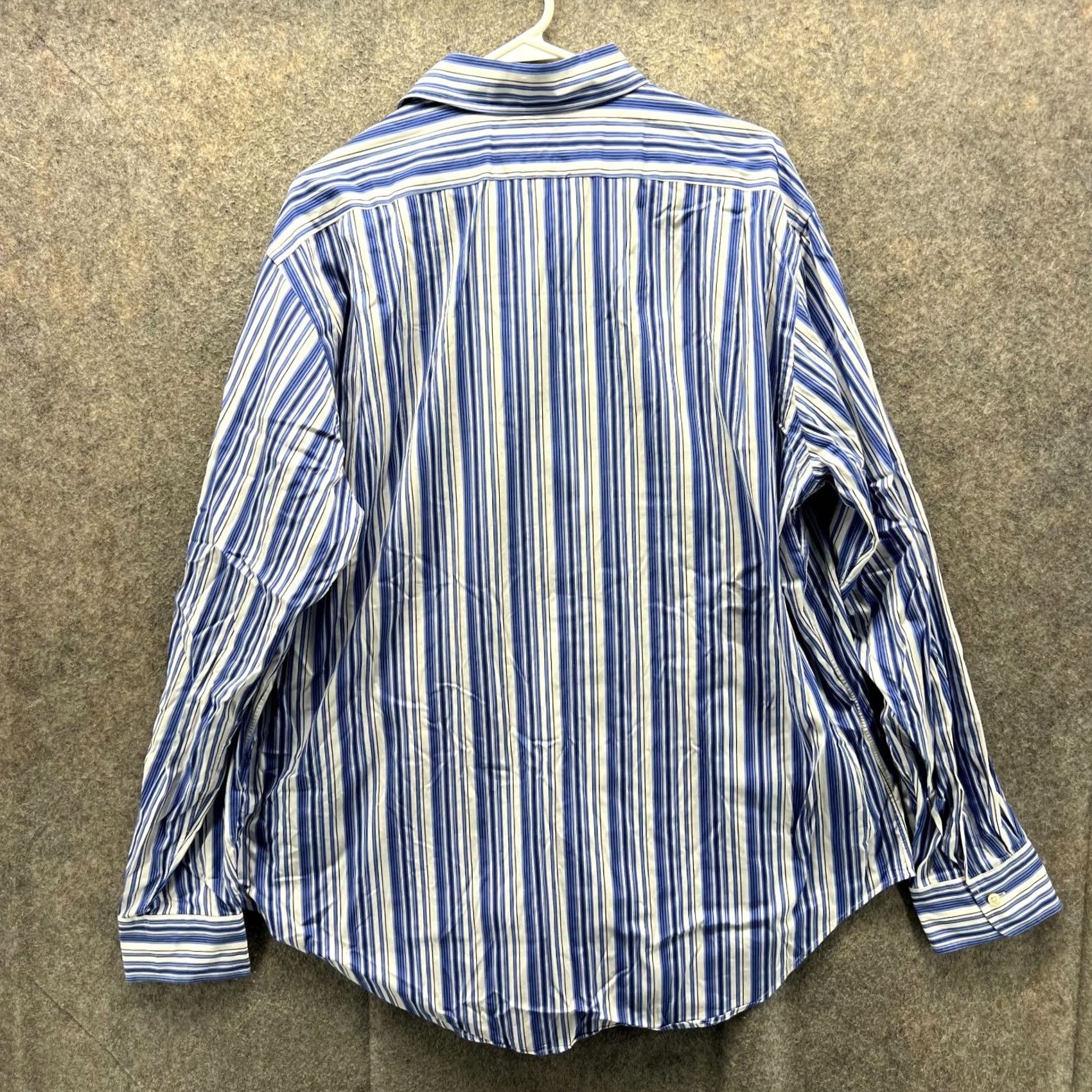 Polo Ralph Lauren VINTAGE Polo Ralph Lauren Shirt Men XL Blue Button-Down Striped Oxford Plaid Dress Casual Workwear Cardi No N/A Size US XL / EU 56 / 4 - 2 Thumbnail