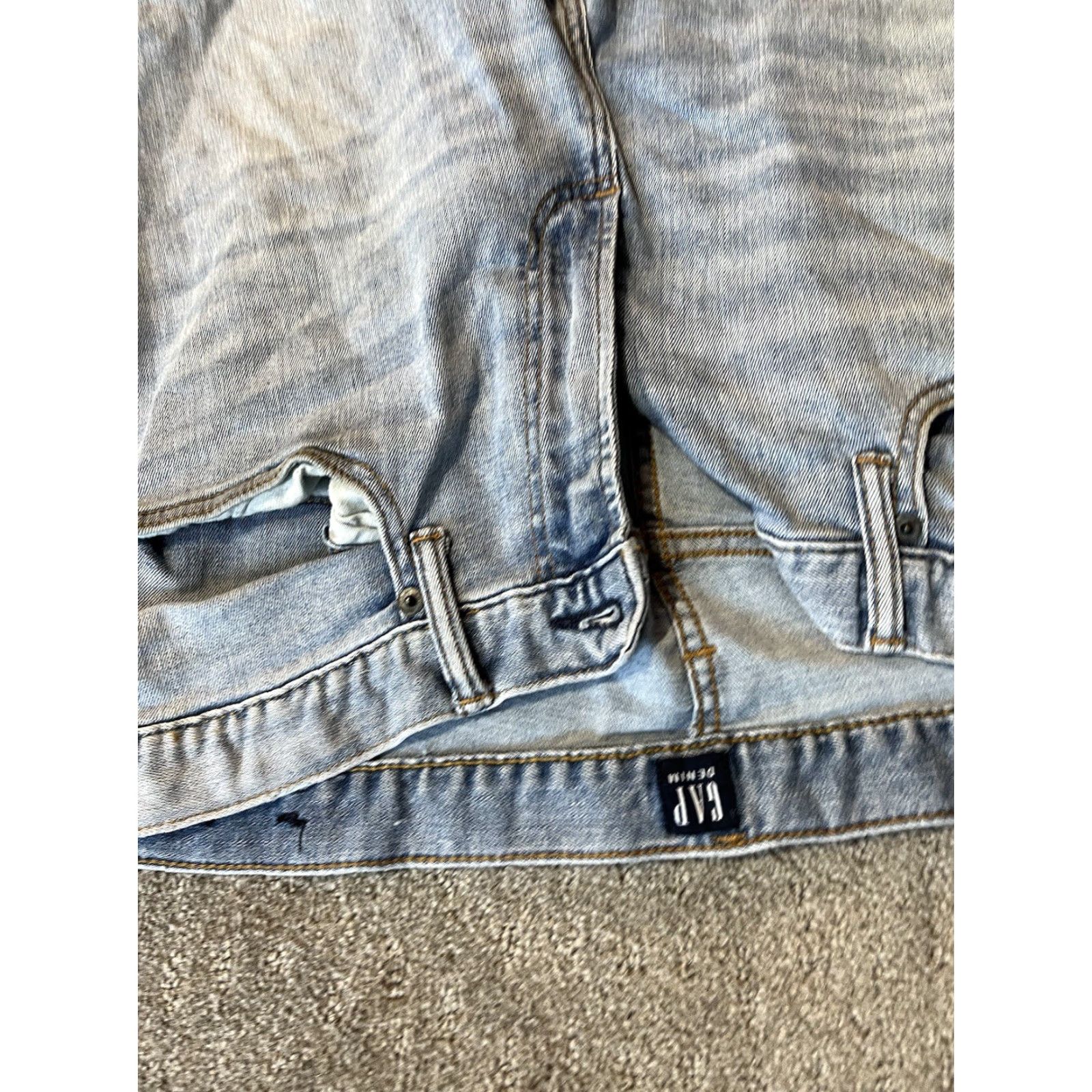 Gap Gap Jeans Mens 34X32 Blue Skinny Denim Pants Mid Rise Light Wash 5-Pocket Design Slim Modern Casual Mens Size US 34 / EU 50 - 5 Thumbnail