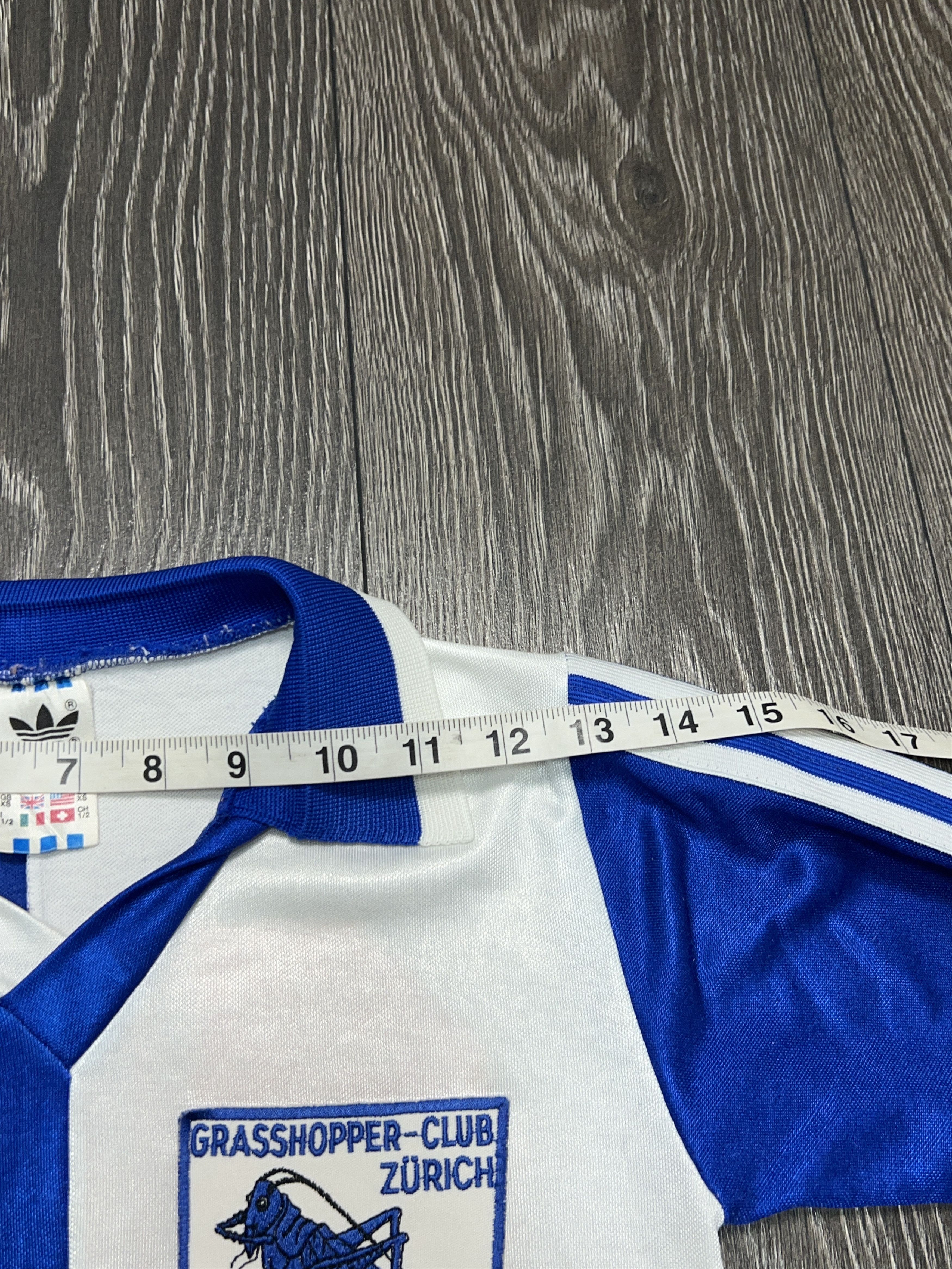 Adidas 1980s Grasshopper Club Zurich Long Sleeve Jersey Football Size US XXS / EU 40 - 9 Thumbnail