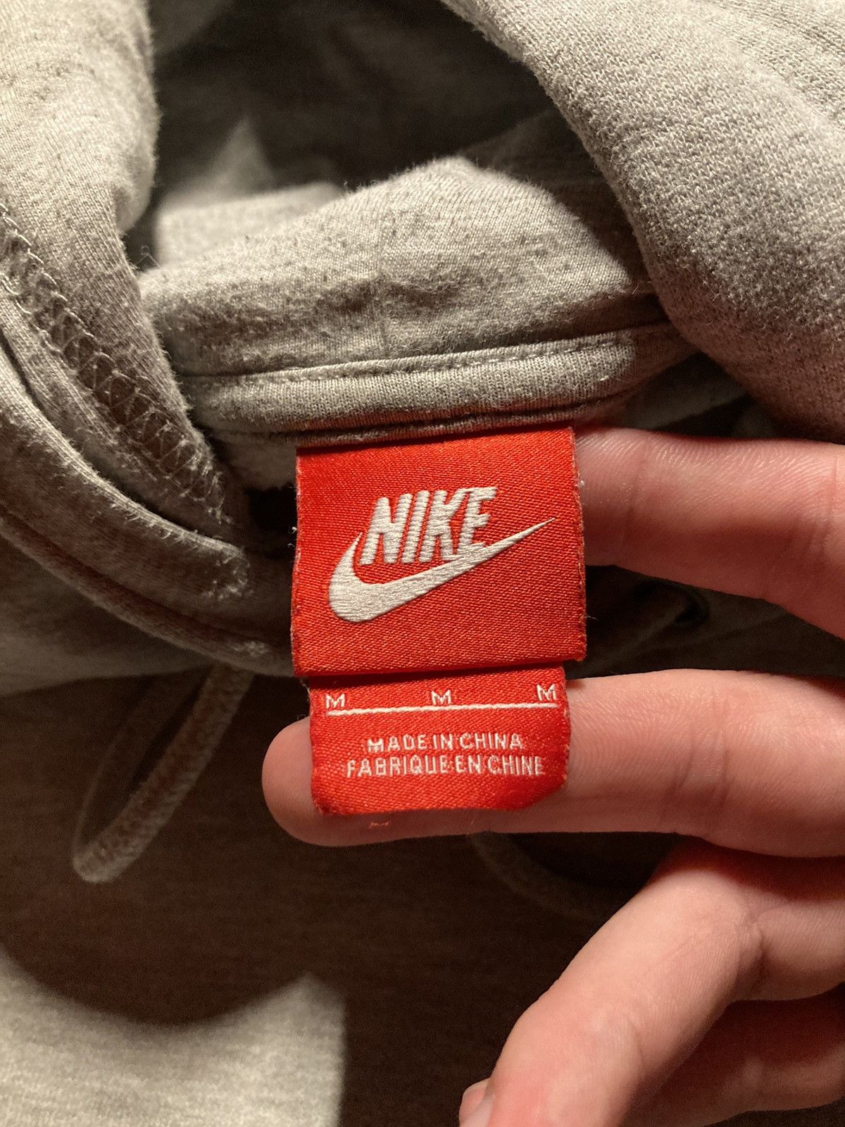 Nike × Vintage ⛩️ Nike Hoodie Center Logo Vintage Custom Y2K Baggy Rare ⛩️ Size US M / EU 48-50 / 2 - 3 Thumbnail