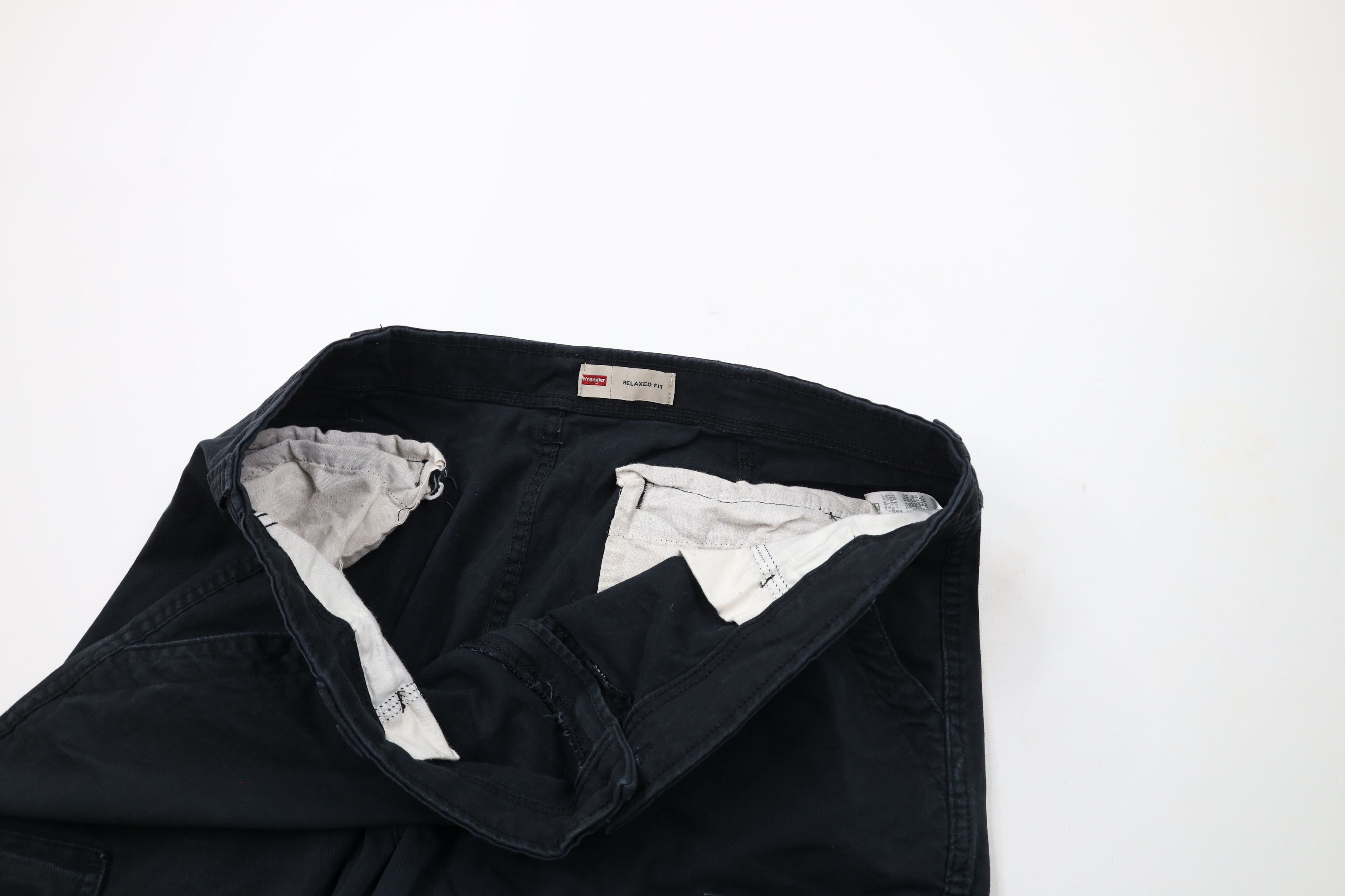 Vintage × Wrangler Vintage Y2K Wrangler Relaxed Fit Wide Leg Cargo Pants Black Size US 40 / EU 56 - 7 Thumbnail