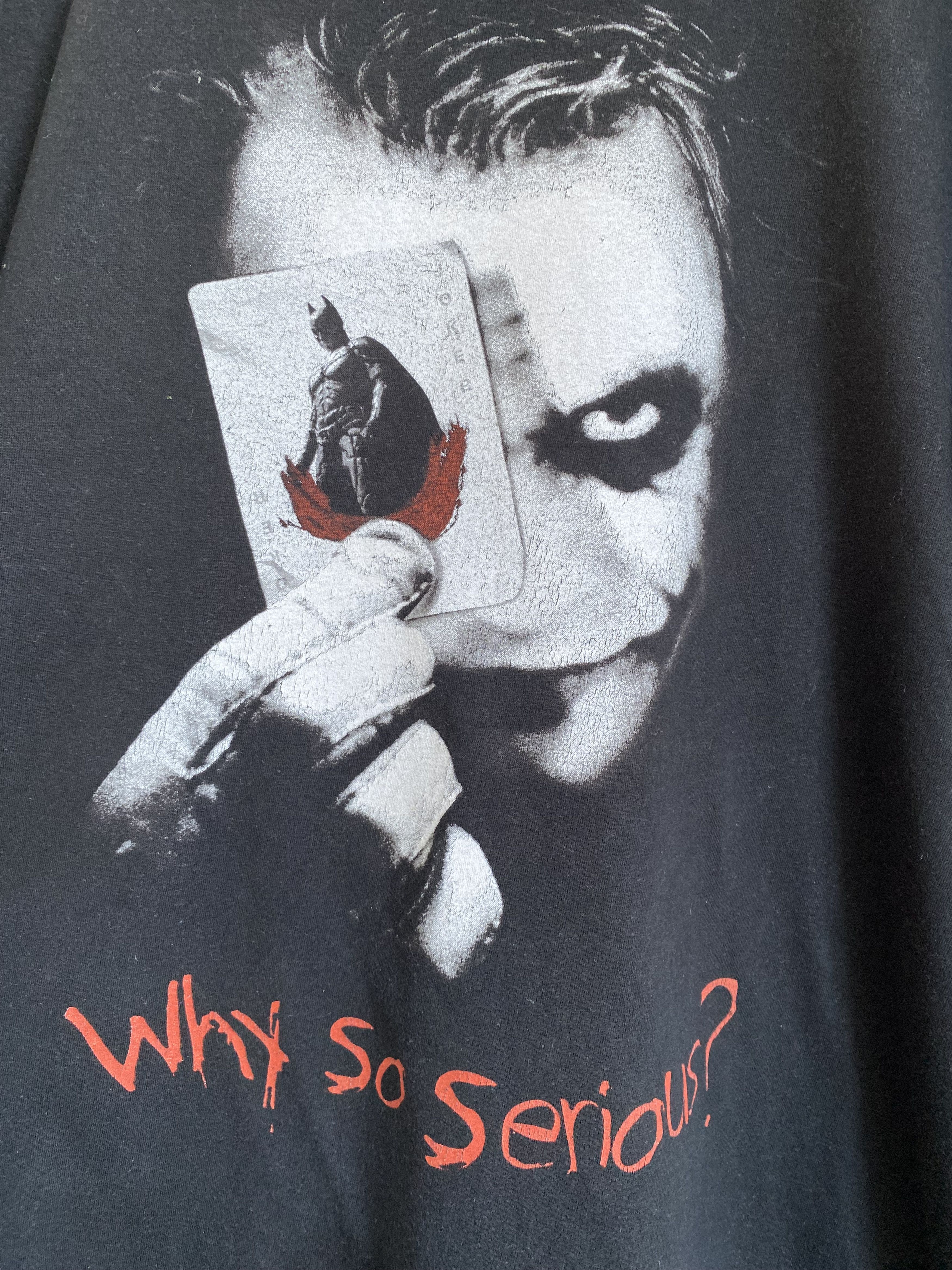 DC Comics The Dark Knight why so serious joker t-shirt Size US L / EU 52-54 / 3 - 5 Thumbnail