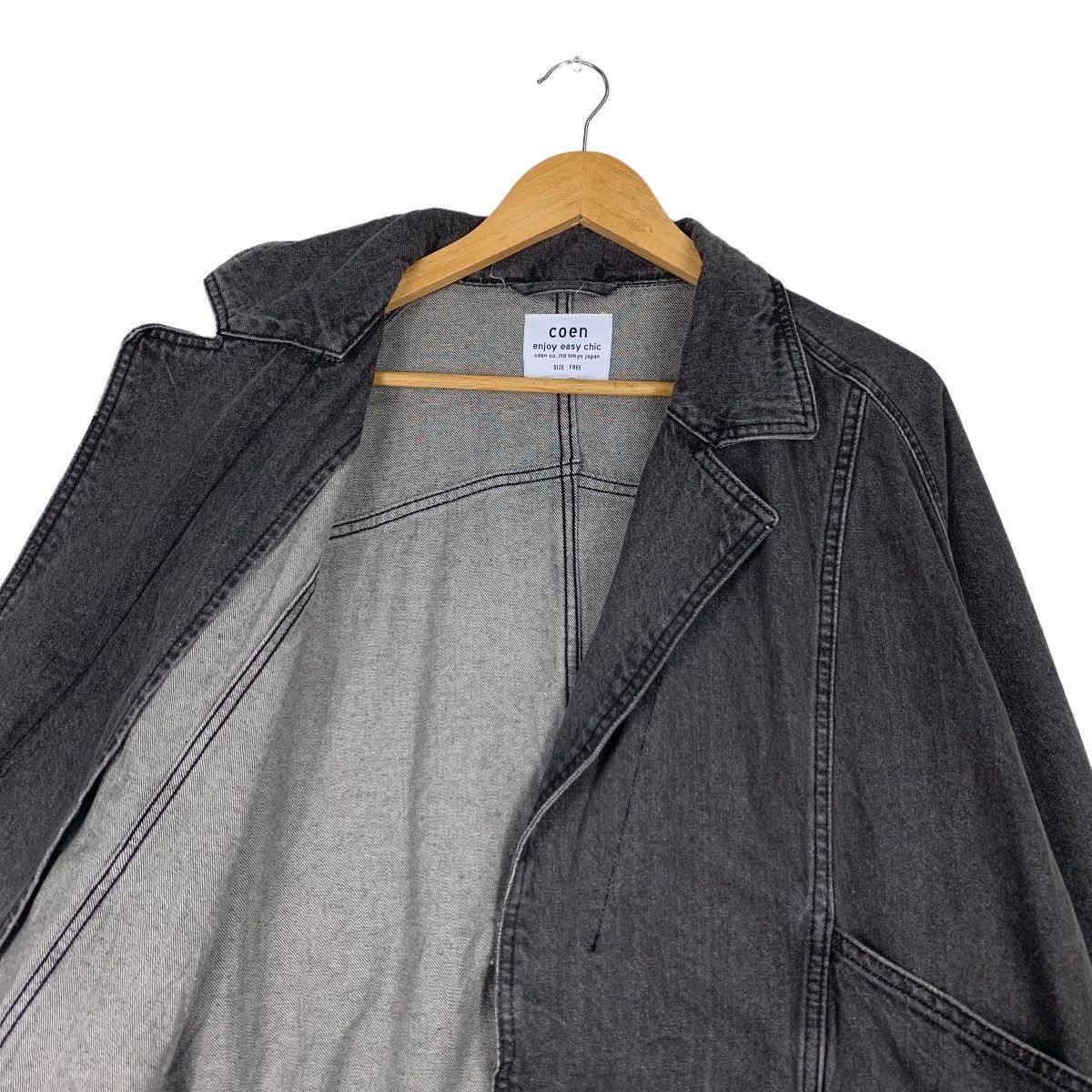 Japanese Brand COEN Usa Cotton Double Breasted Denim Jacket #1101-C50 Size US M / EU 48-50 / 2 - 10 Thumbnail