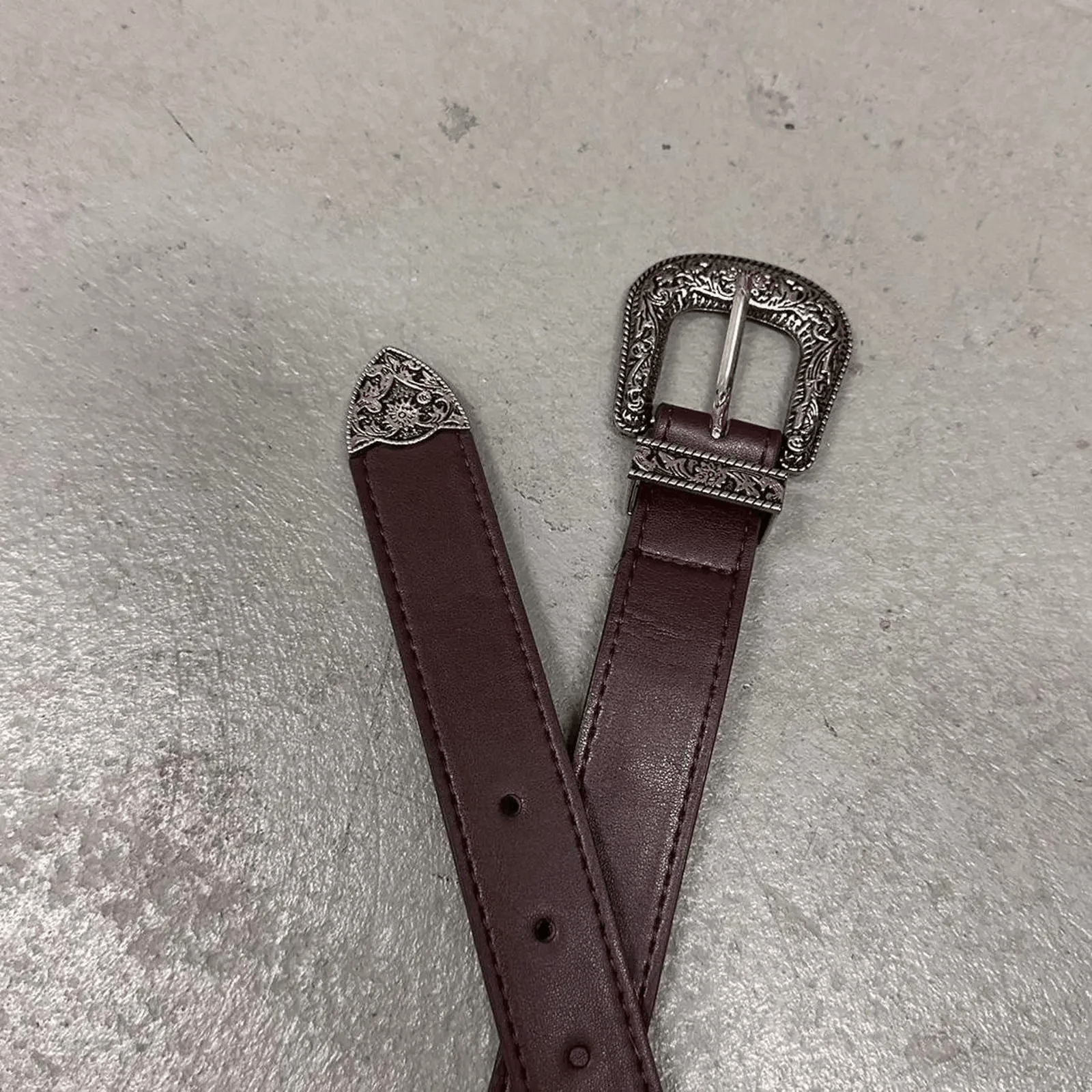 Other Brown western style belt with MENS Size 30 - 3 Thumbnail