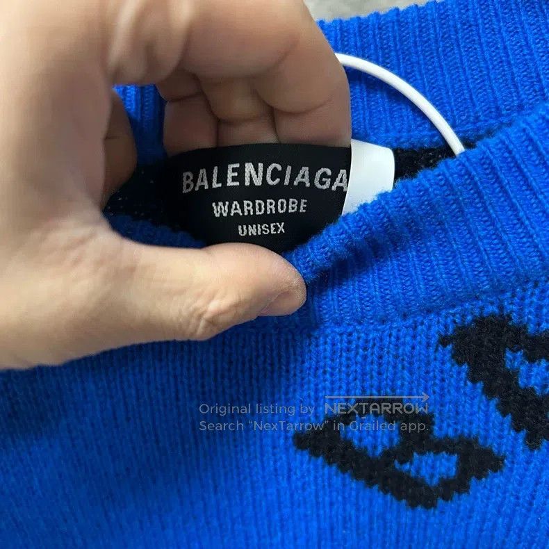 Balenciaga Balenciaga Klein Blue Barrage Full Print Oblique Letter Lo Size US S / EU 44-46 / 1 - 3 Thumbnail