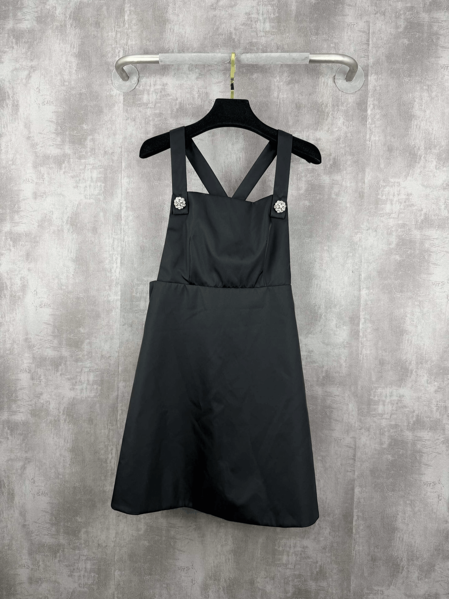 Prada Prada Triangle Logo Rhinestone Nylon Dress Size M / US 6-8 / IT 42-44 - 1 Thumbnail
