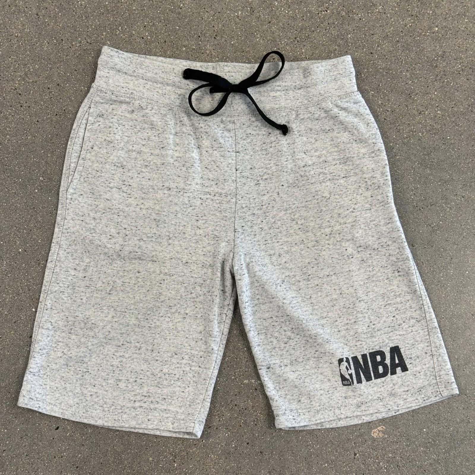 NBA NBA Basketball Shorts Mens S Gray Casual Drawstring Logo Size ONE SIZE - 1 Thumbnail