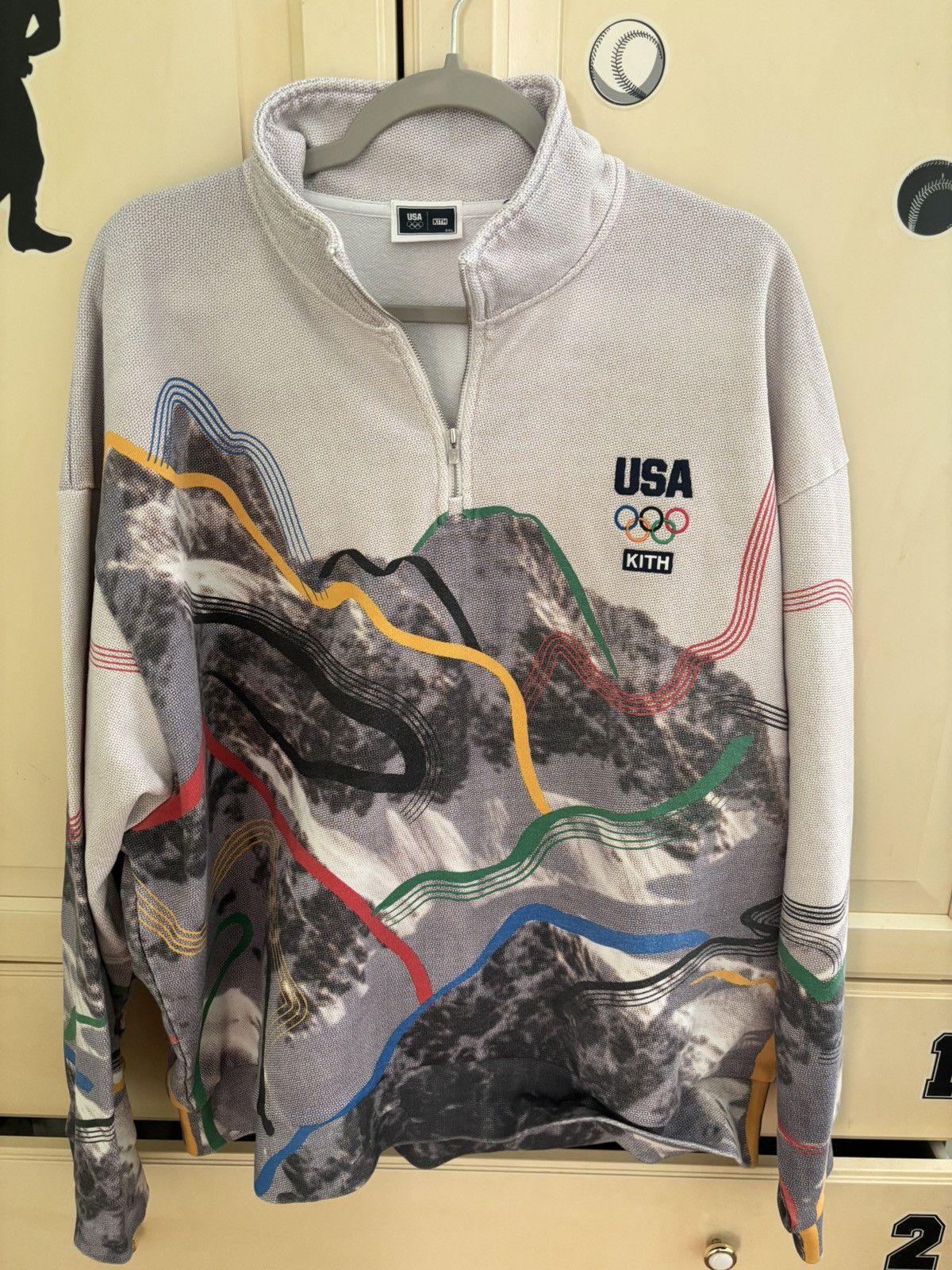 Kith Kith x Team USA Winter Mountain Quarter Zip Size US XXL / EU 58 / 5 - 1 Thumbnail