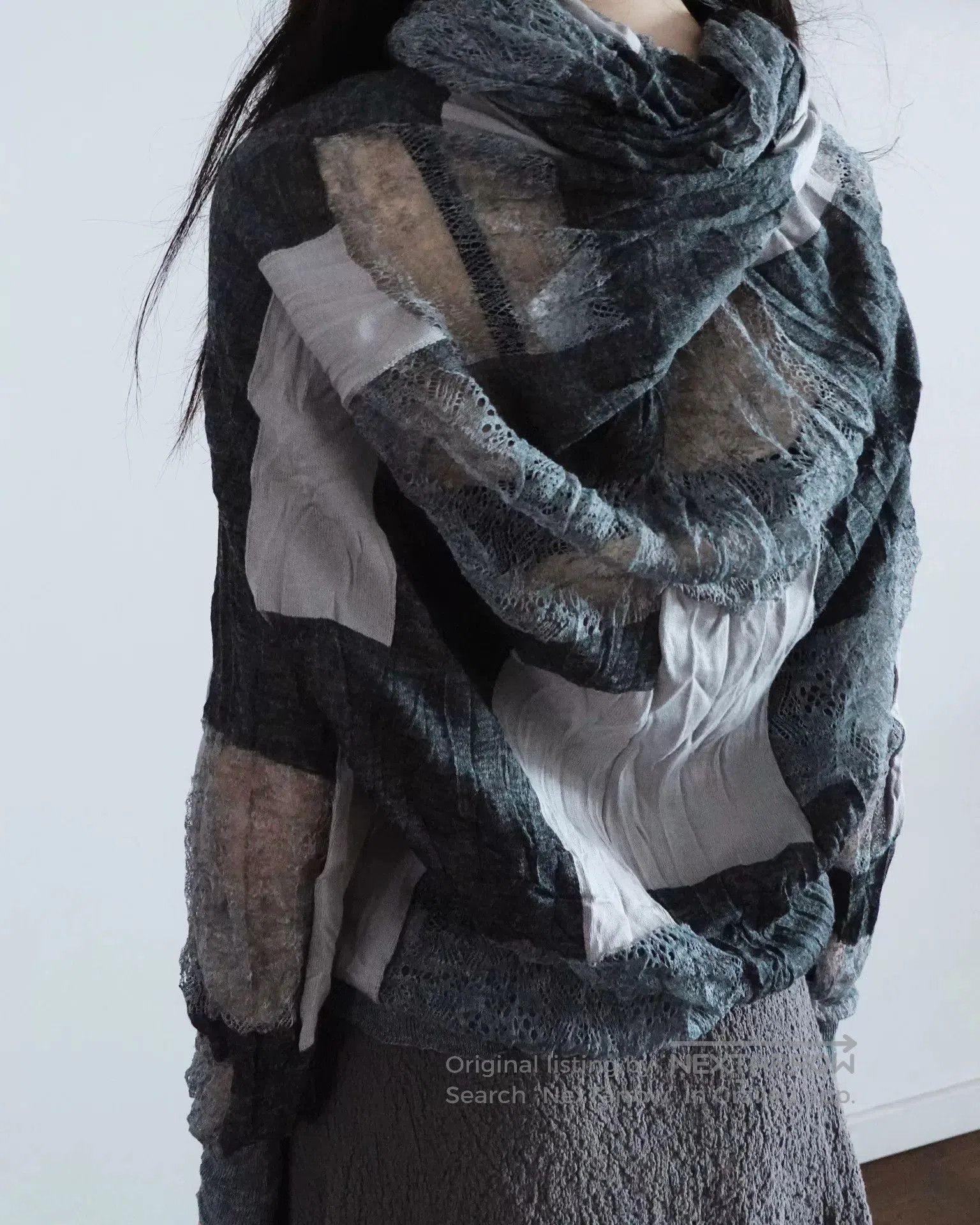 Junya Watanabe elegant layered cardigan with lace detail. Size US S / EU 44-46 / 1 - 2 Thumbnail