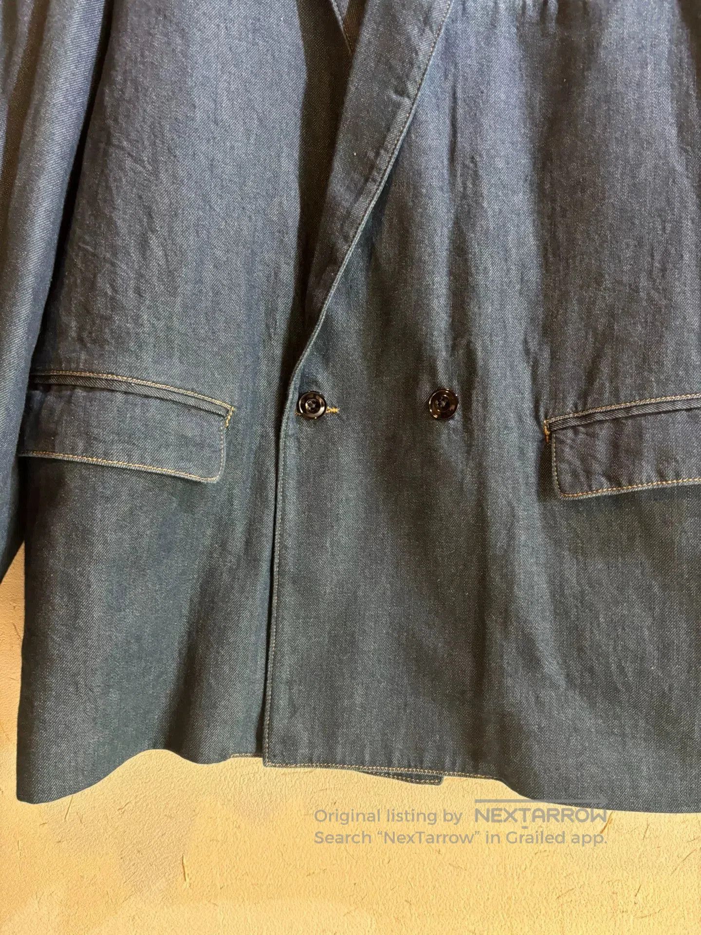 Lemaire Lemaire Padded Shoulder Denim Blazer. Size US M / EU 48-50 / 2 - 4 Thumbnail