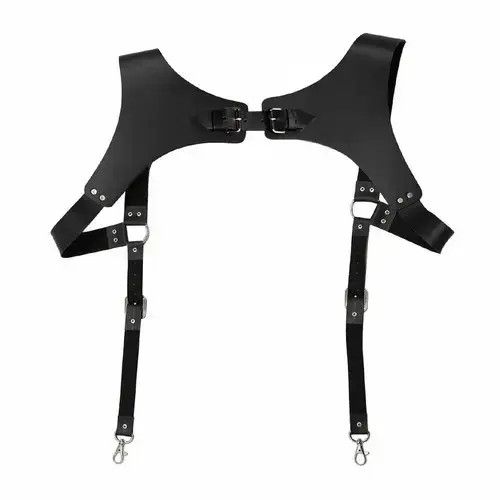 Cowboy Equipment × Vintage Black Vintage Men's Suspenders Belts Size ONE SIZE - 1 Thumbnail