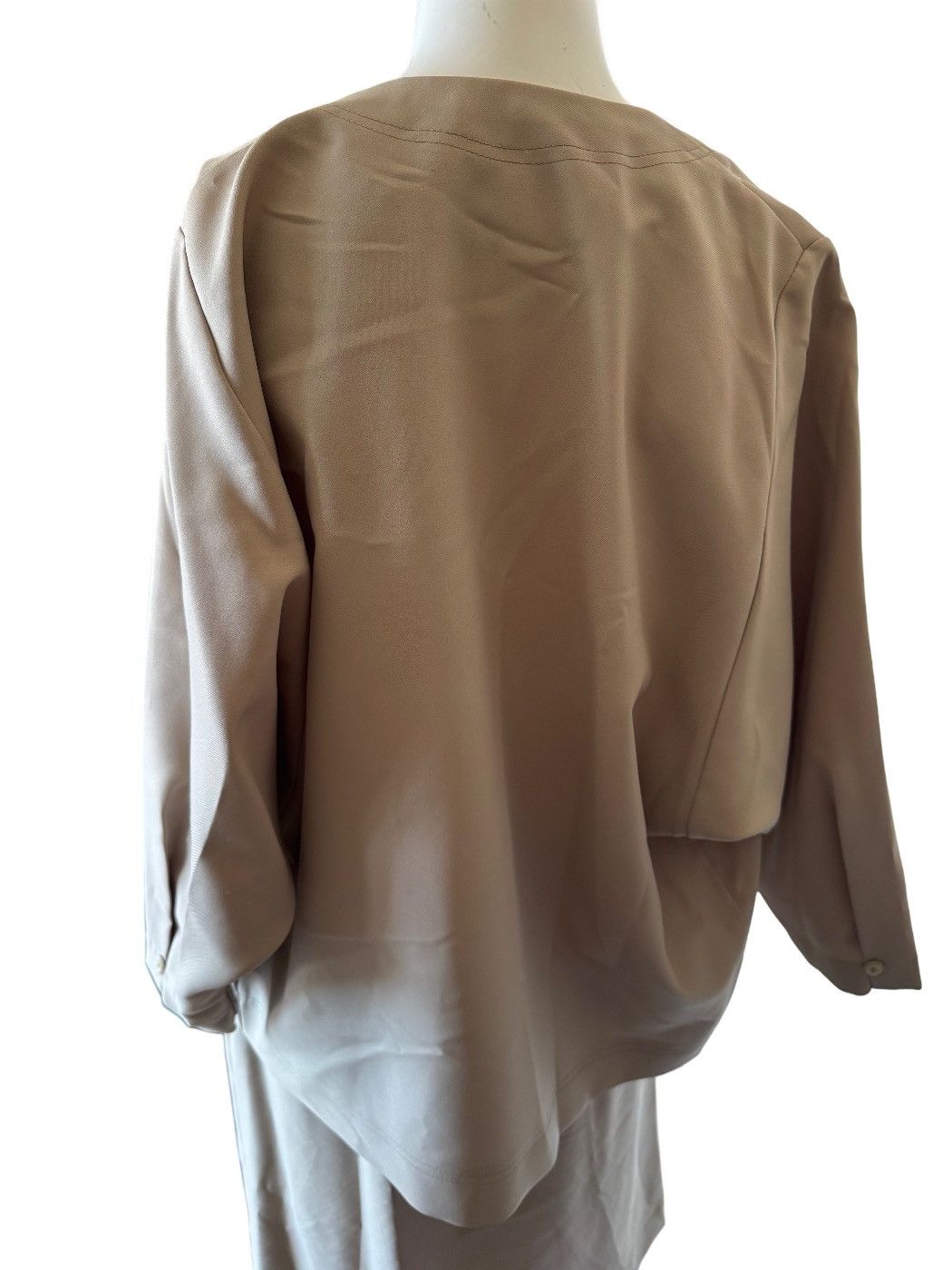 Vintage Women’s vintage 90s khaki 2 piece set S-M blazer midi pencil Size 30" / US 8 / IT 44 - 5 Thumbnail