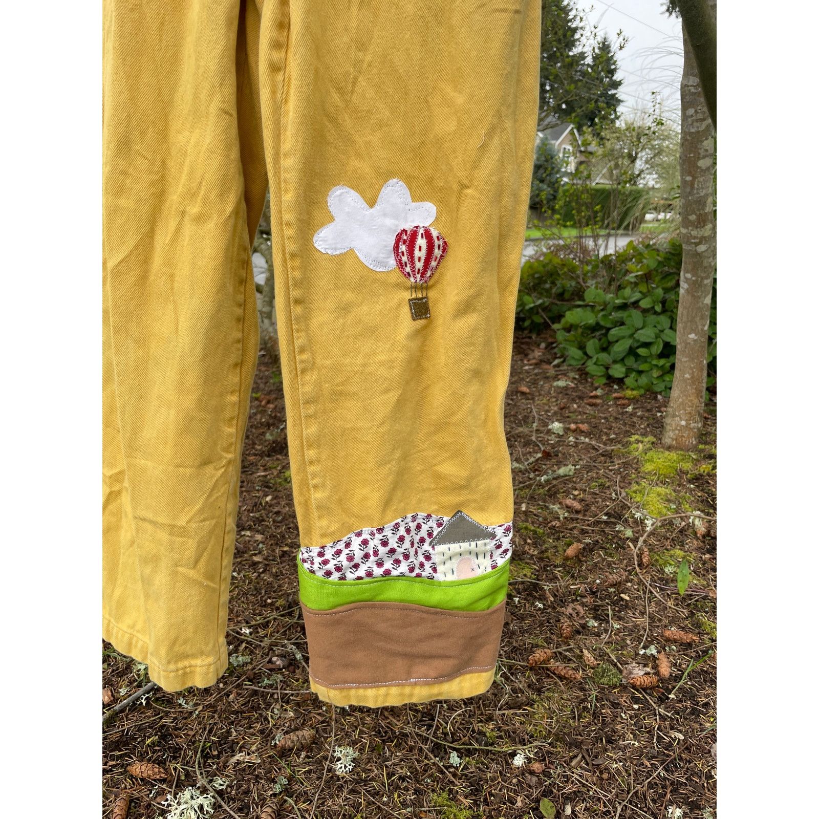 Urban Outfitters Small Upcycled Urban Outfitters Whimsical Jumpsuit Coveralls Size 26" / US 2 / IT 38 - 3 Thumbnail