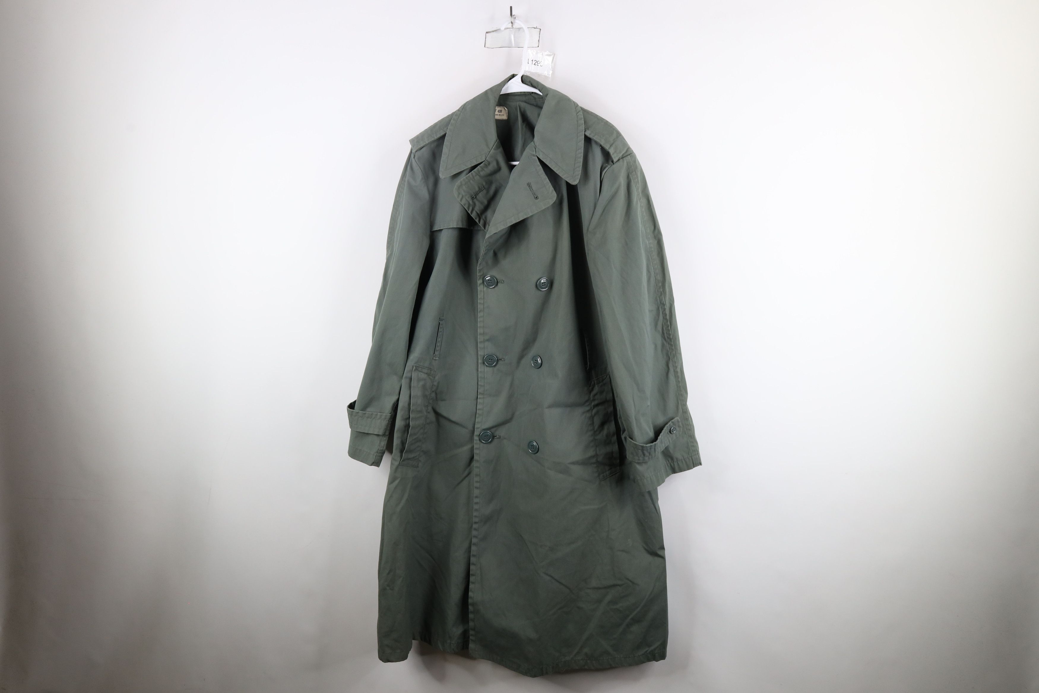 Vintage Vintage 70s Vietnam War Army Green Raincoat Trench