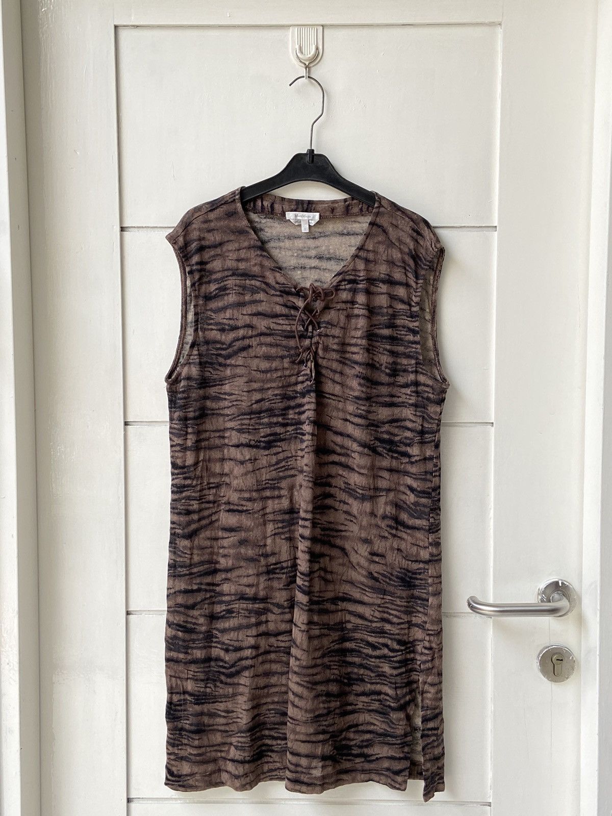 Max Mara MAX MARA Patterned Dress Size S / US 4 / IT 40 - 9 Thumbnail