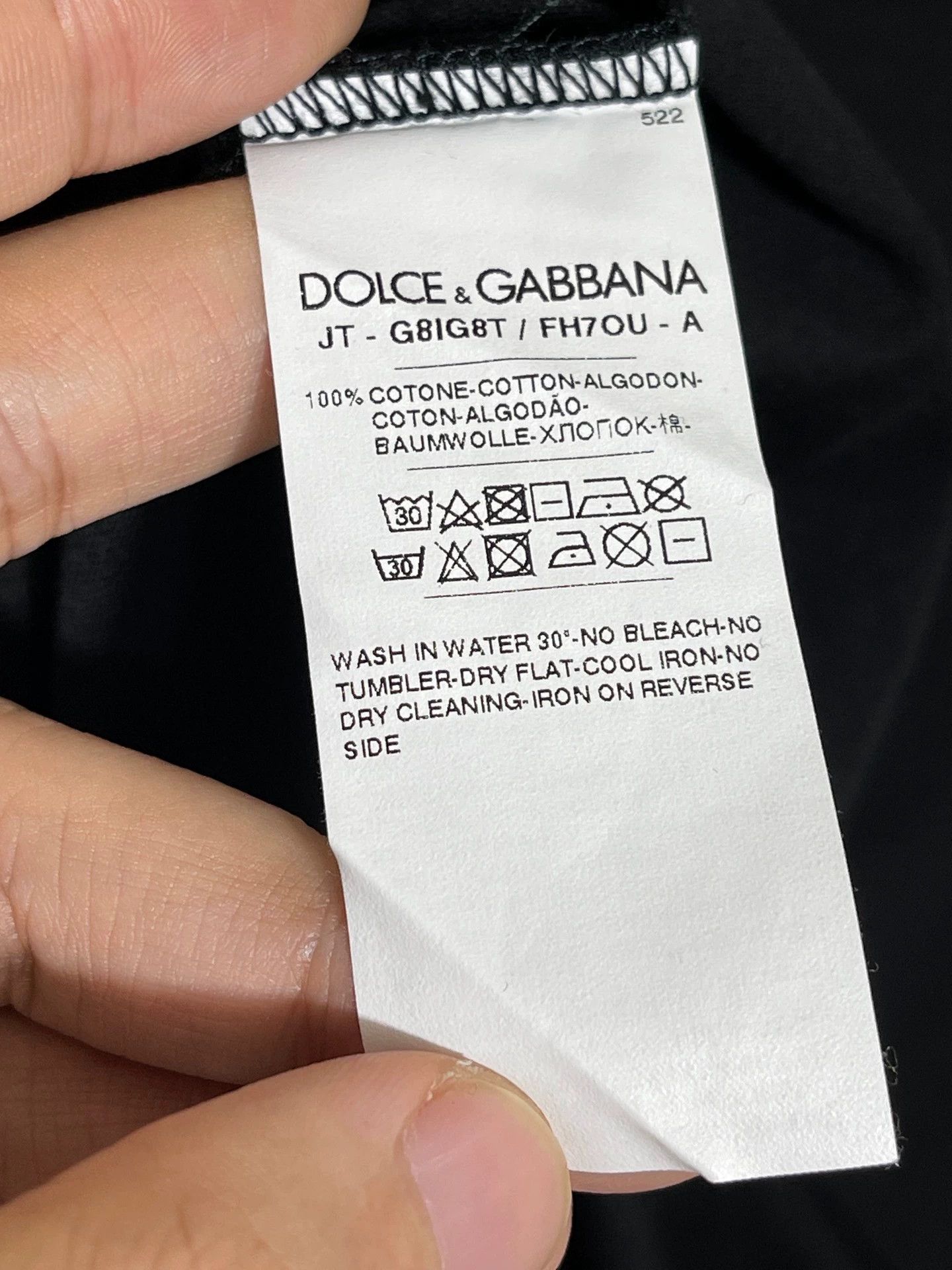 Dolce & Gabbana DG Short Sleeve Tee 44 Size US S / EU 44-46 / 1 - 6 Thumbnail