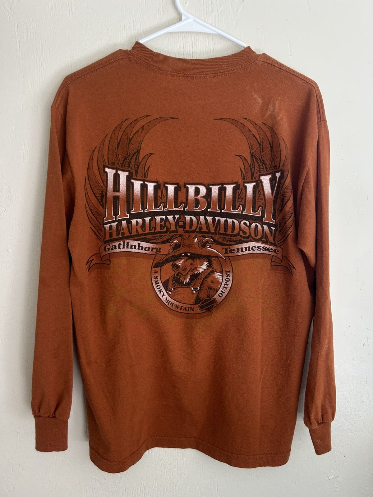 Harley Davidson Harley Davidson Hillbilly Smoky Mountain Faded Orange L/S Size US M / EU 48-50 / 2 - 1 Thumbnail