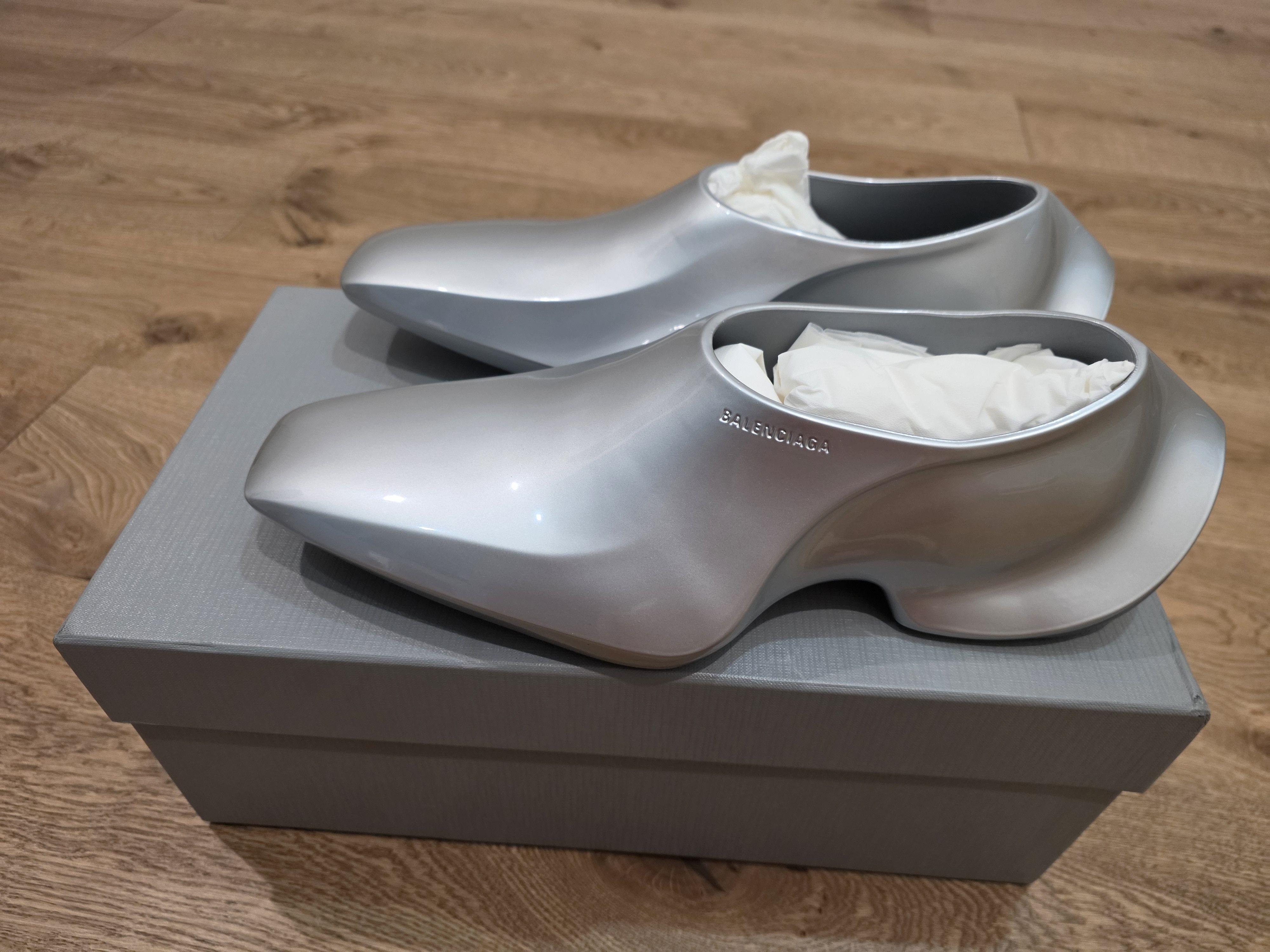 Balenciaga Balenicaga Space Shoe Silver | Grailed