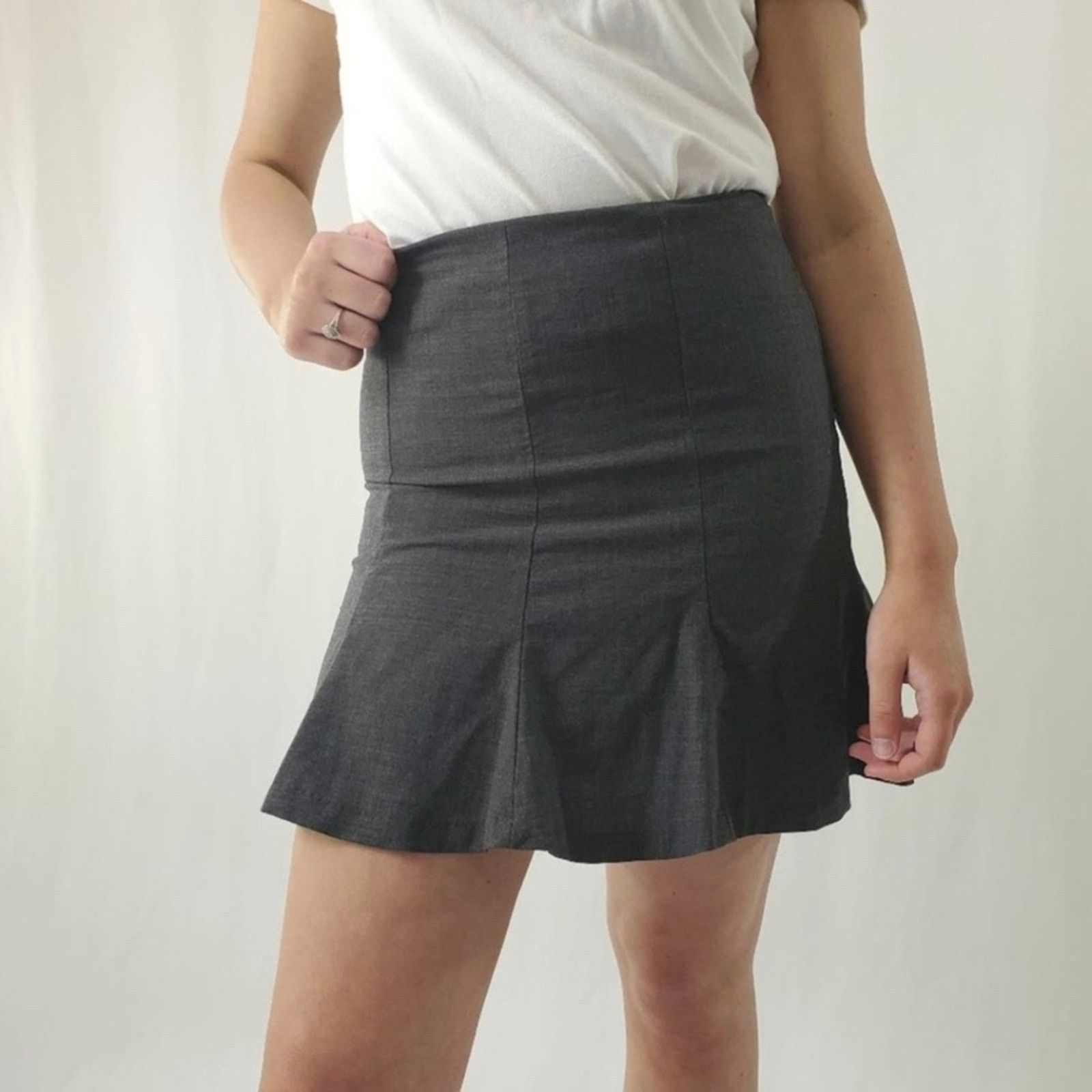 Express Express Black Skater Skirt Size 26" / US 2 / IT 38 - 5 Thumbnail