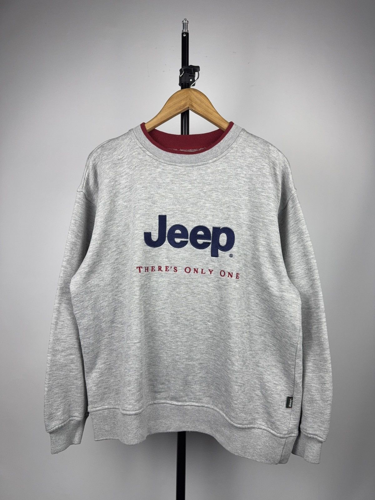 Jeep 00s Vintage Jeep Racing Logo Embroidered Crewneck Grey Size US M / EU 48-50 / 2 - 1 Thumbnail