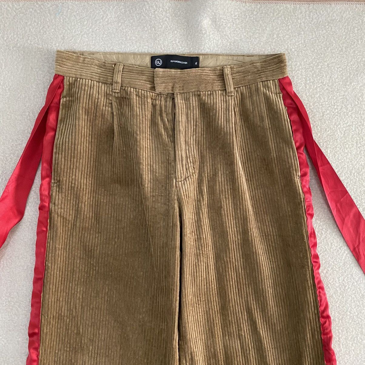 GU × Japanese Brand × Undercover GuxUndercover Corduroy Baggy Wide Pants Size XLARGE Size 31" - 2 Thumbnail