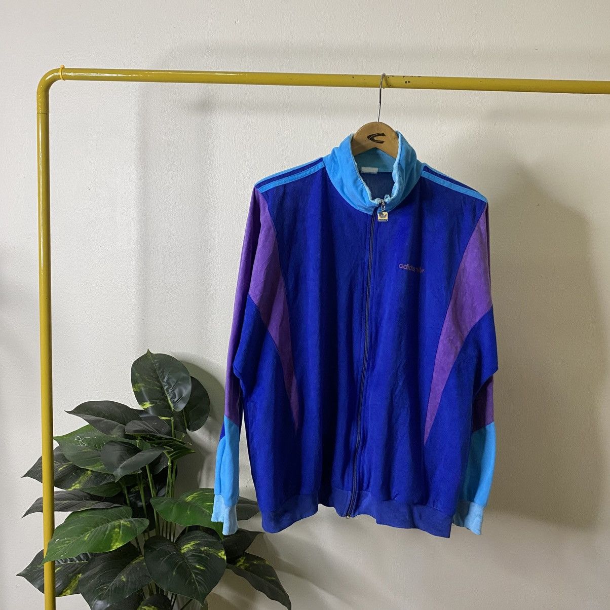 Adidas Vintage 1980s Adidas Drill Track Jacket Size US L / EU 52-54 / 3 - 1 Thumbnail